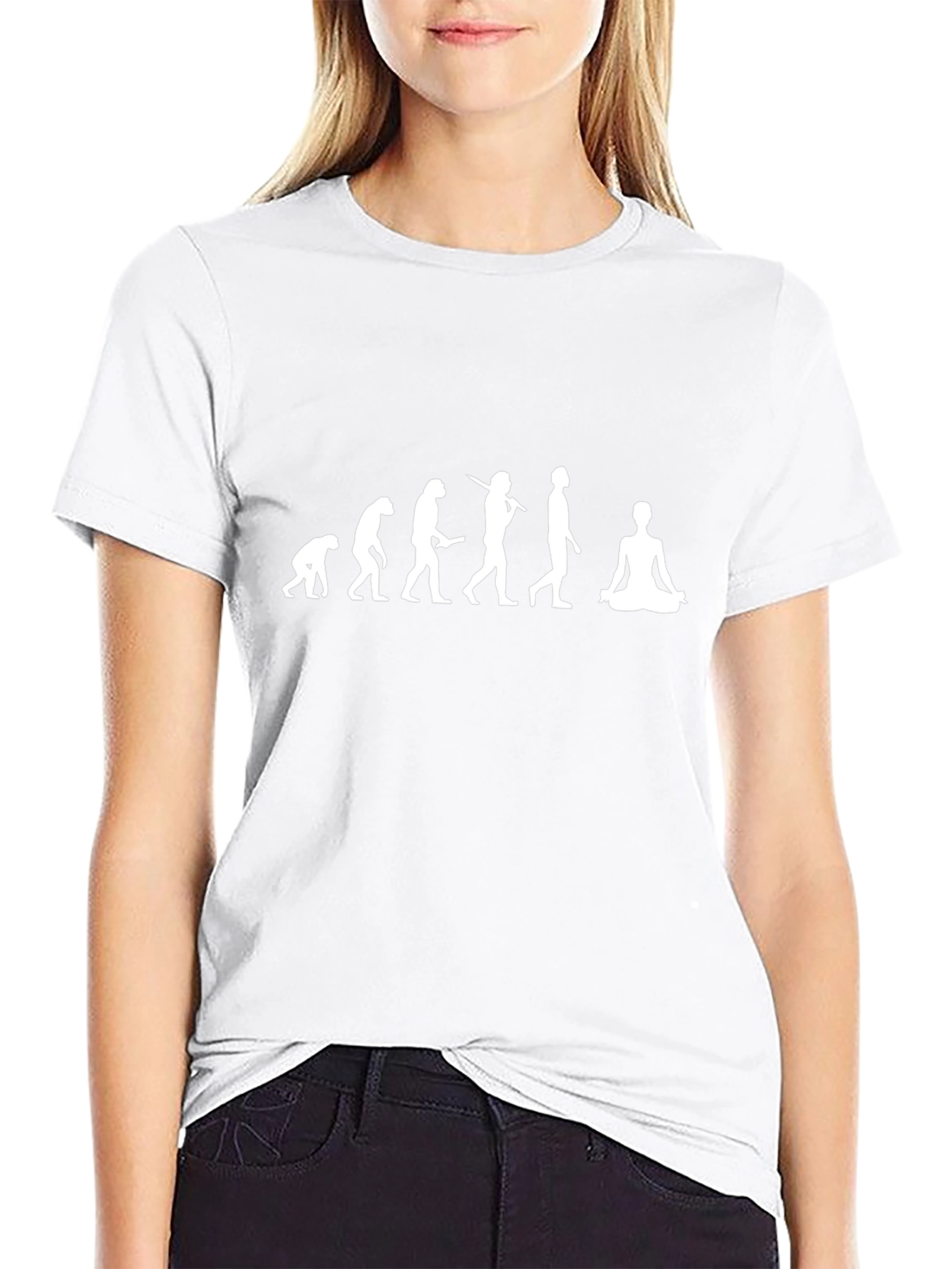 Evolution Yoga Graphic T-Shirt - Black