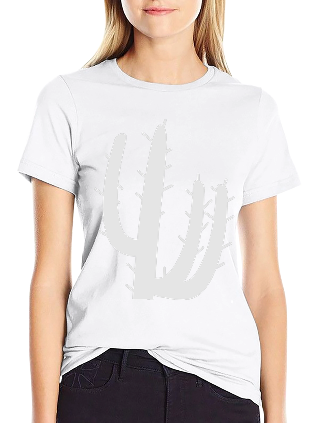 Cactus Graphic Black T-Shirt
