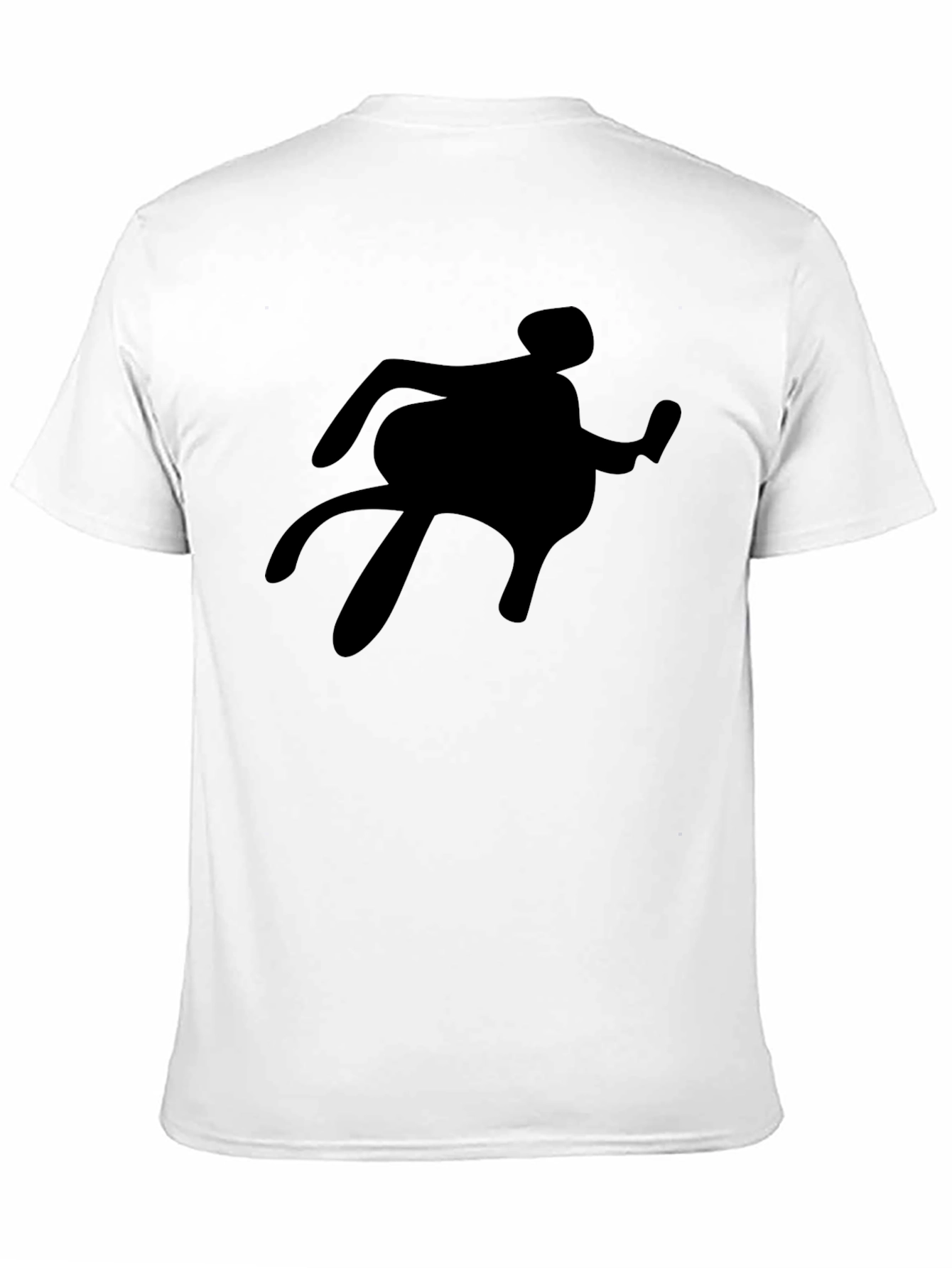 Silhouette Graphic Tee - Black Crew Neck Shirt