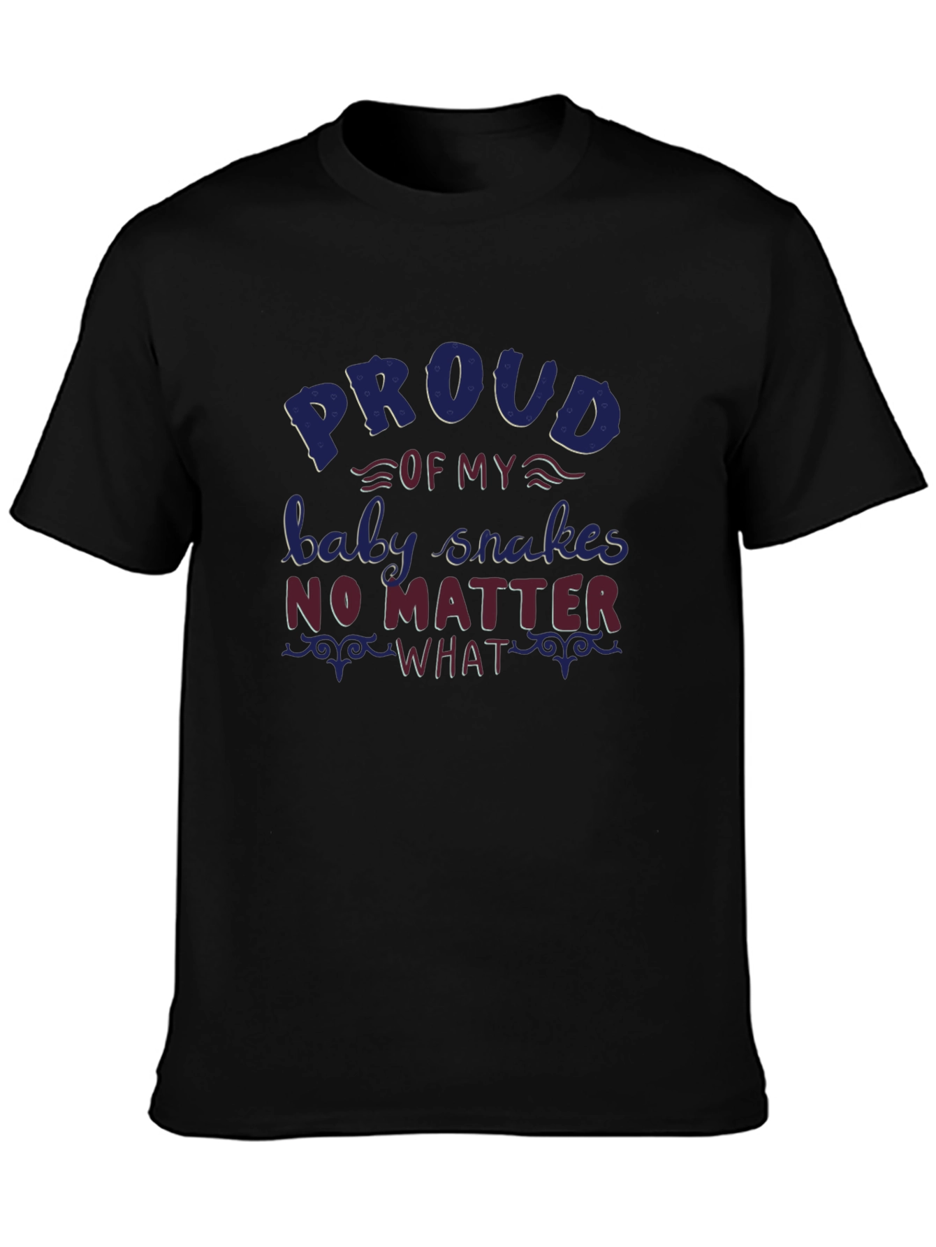 Proud Baby Snakes Graphic Tee - Black