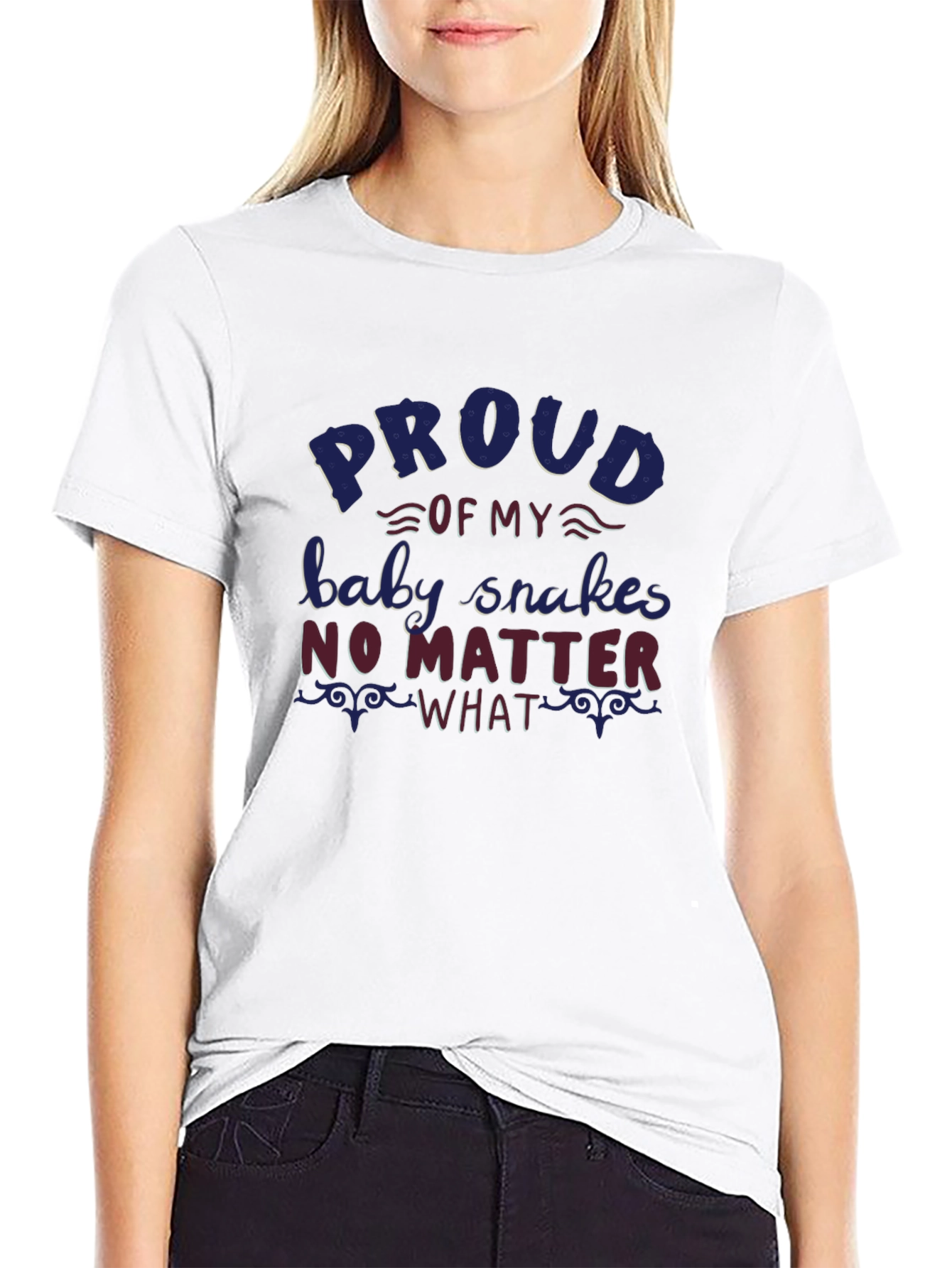Proud Baby Snakes Graphic Tee - Black
