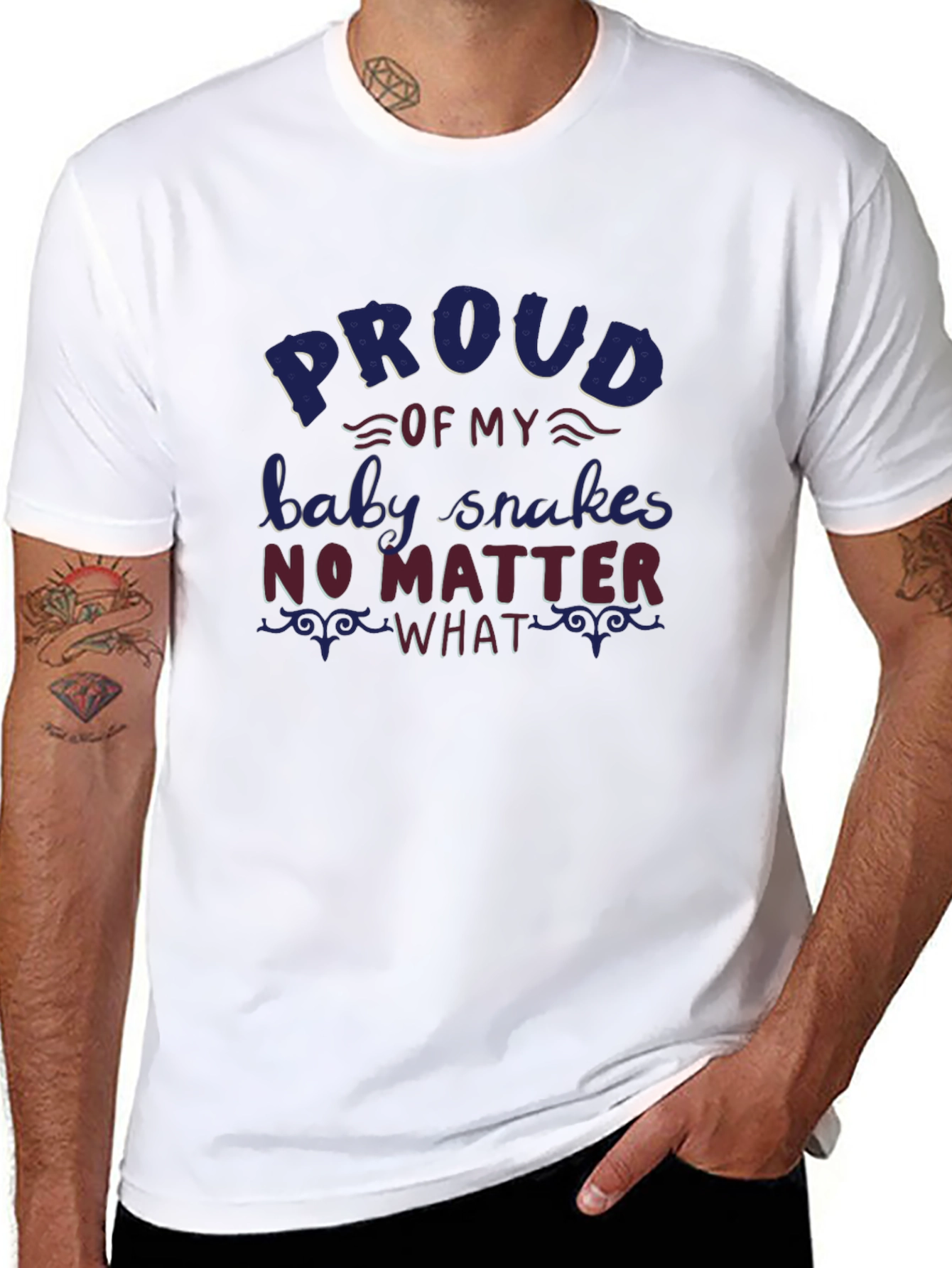 Proud Baby Snakes Graphic Tee - Black