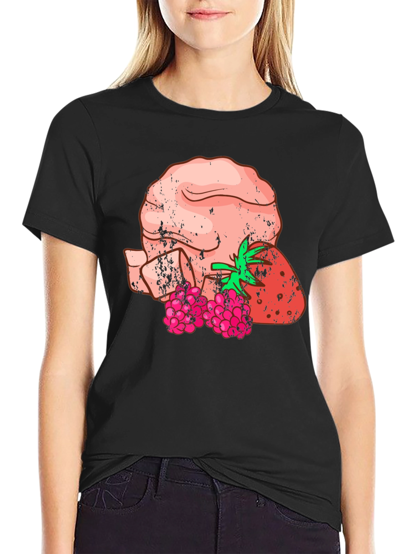 Strawberry Raspberry Head T-Shirt