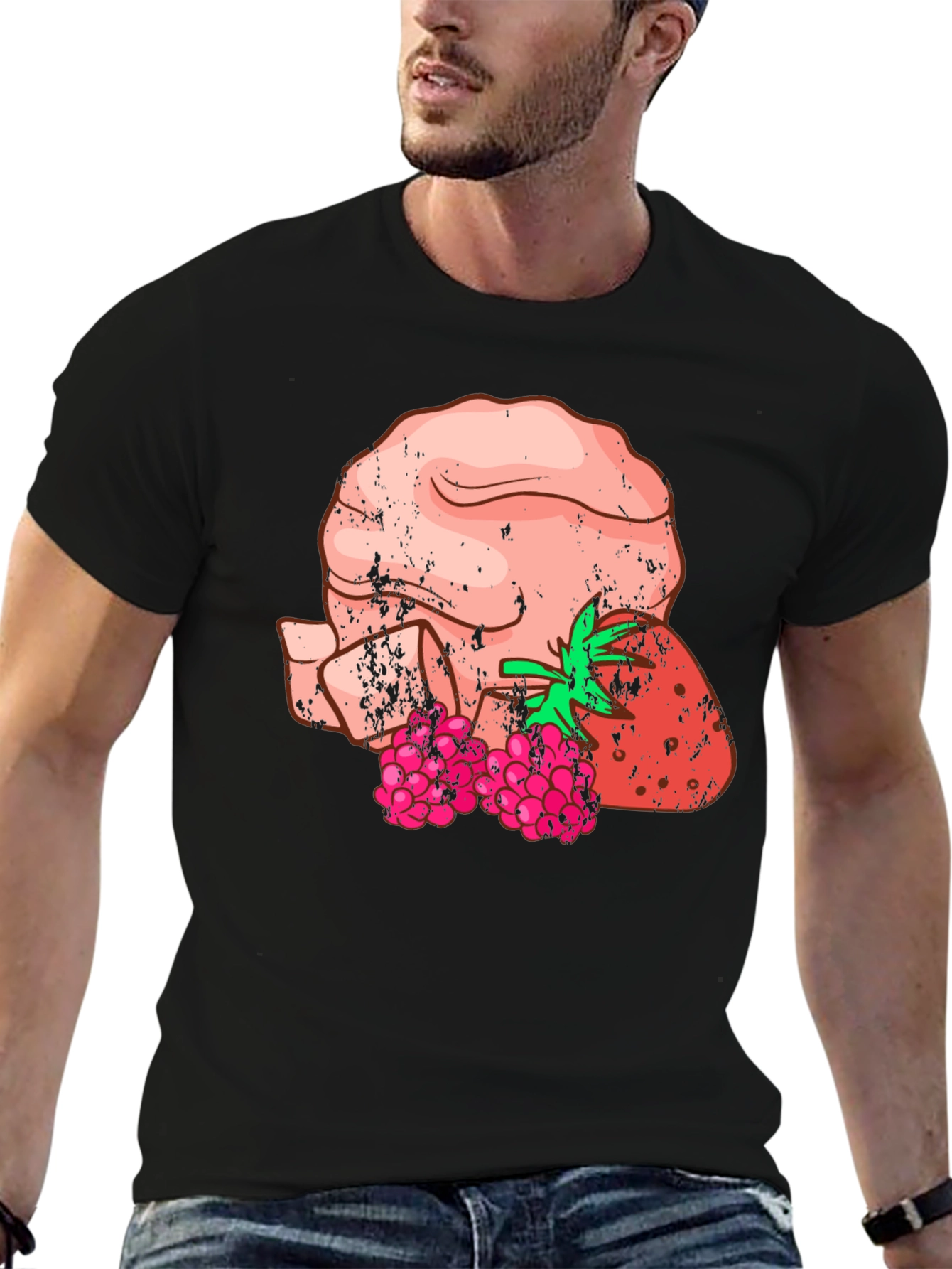 Strawberry Raspberry Head T-Shirt