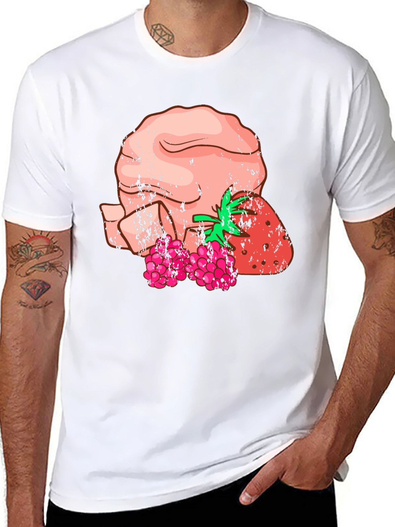 Strawberry Raspberry Head T-Shirt