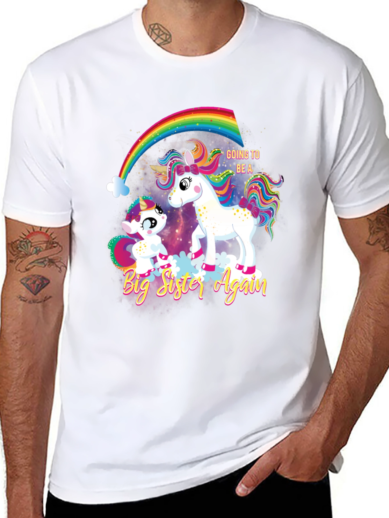 Big Sister Again Unicorn T-Shirt