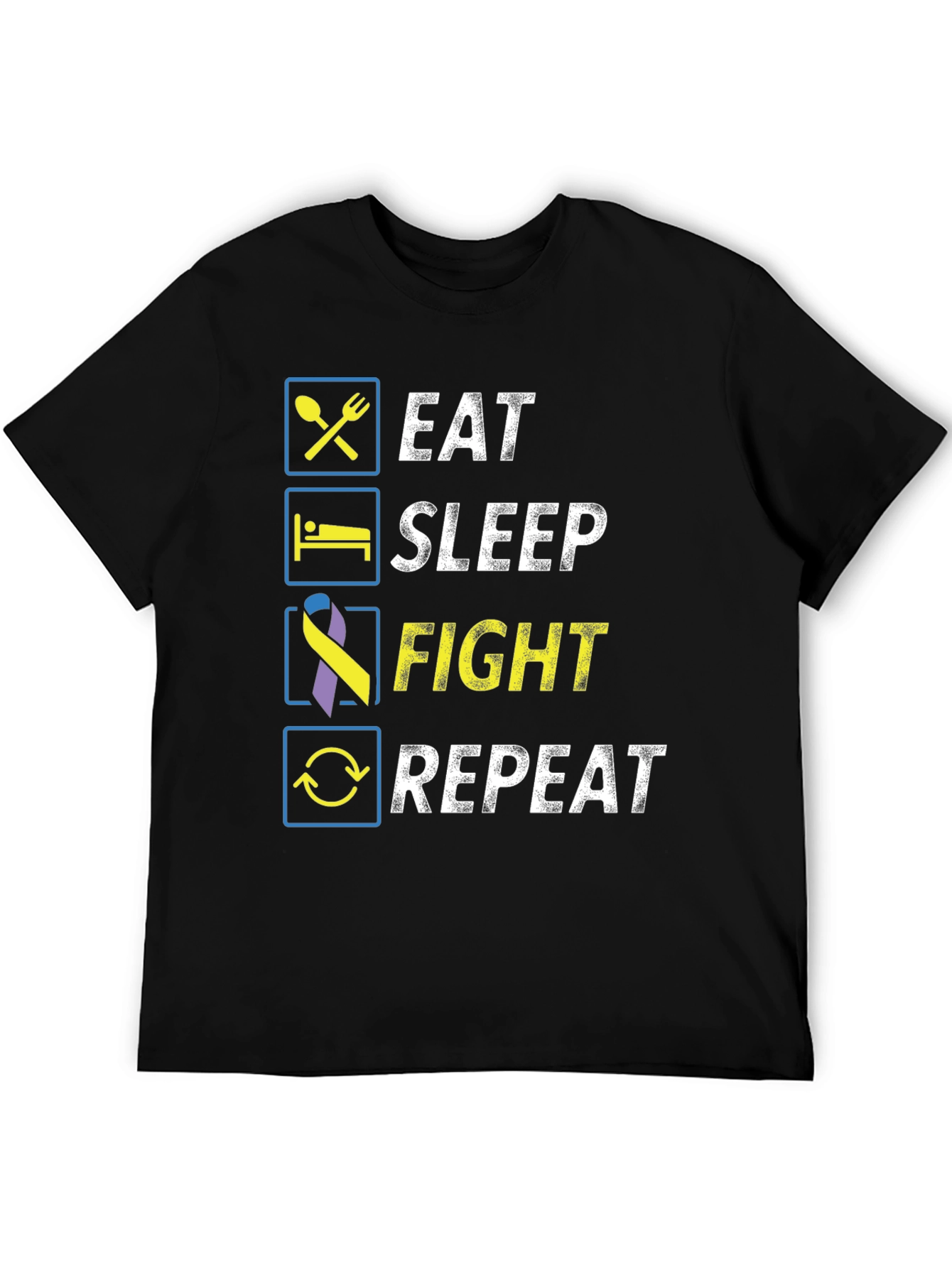 Eat Sleep Fight Repeat T-Shirt
