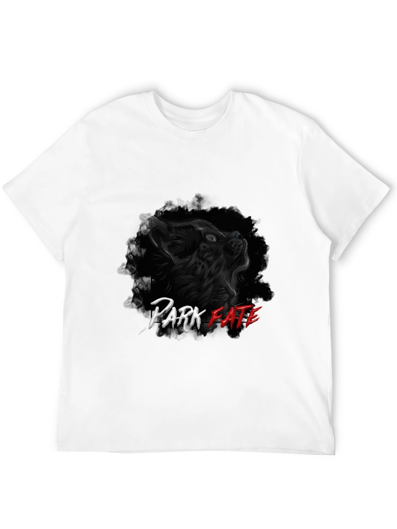 Park Fate Wolf Graphic Black T-Shirt