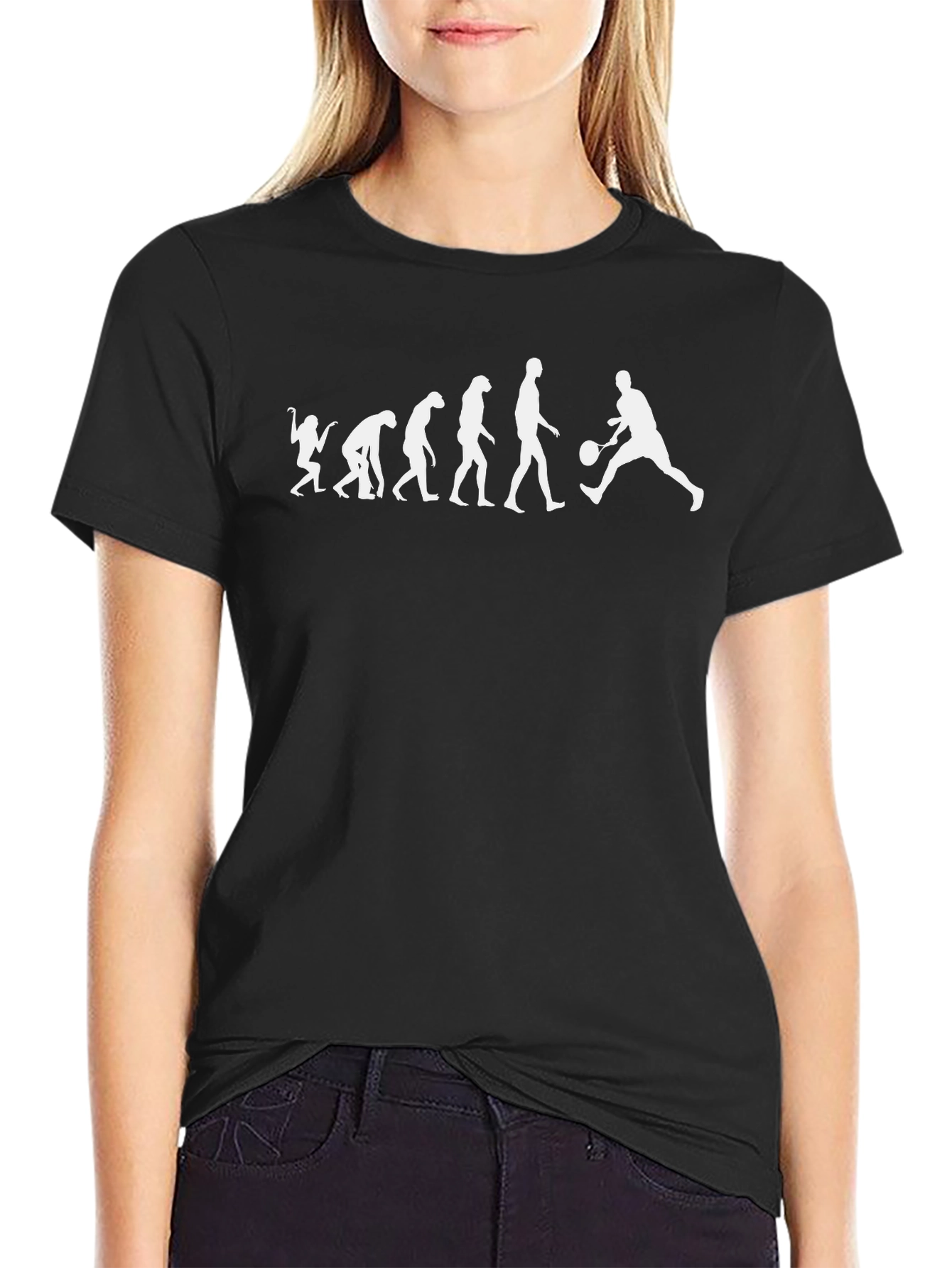 Evolution of Tennis Black T-Shirt