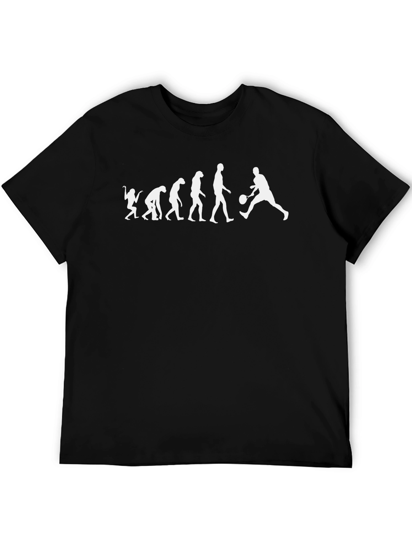 Evolution of Tennis Black T-Shirt