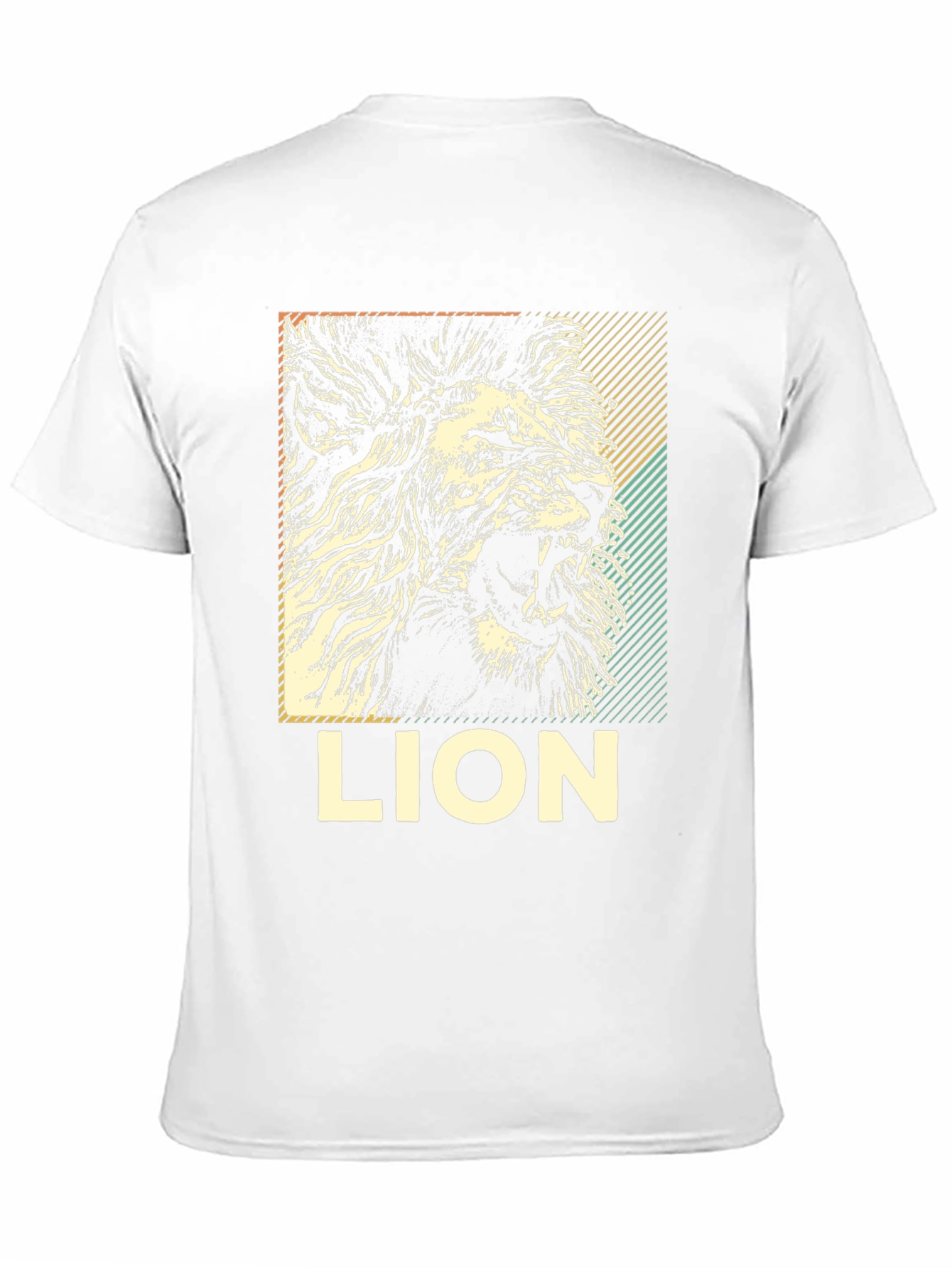 Lion Graphic Print Black T-Shirt