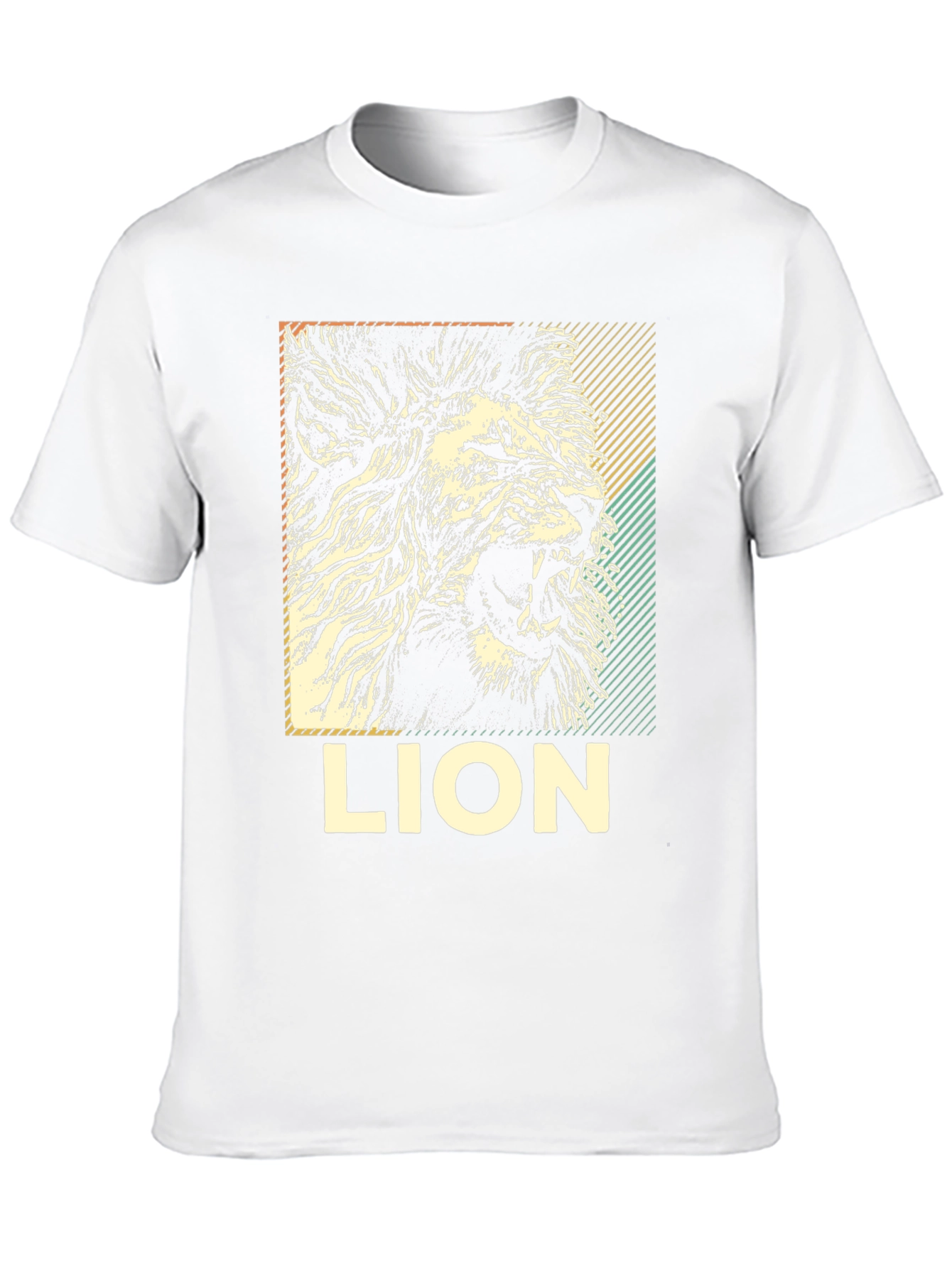 Lion Graphic Print Black T-Shirt