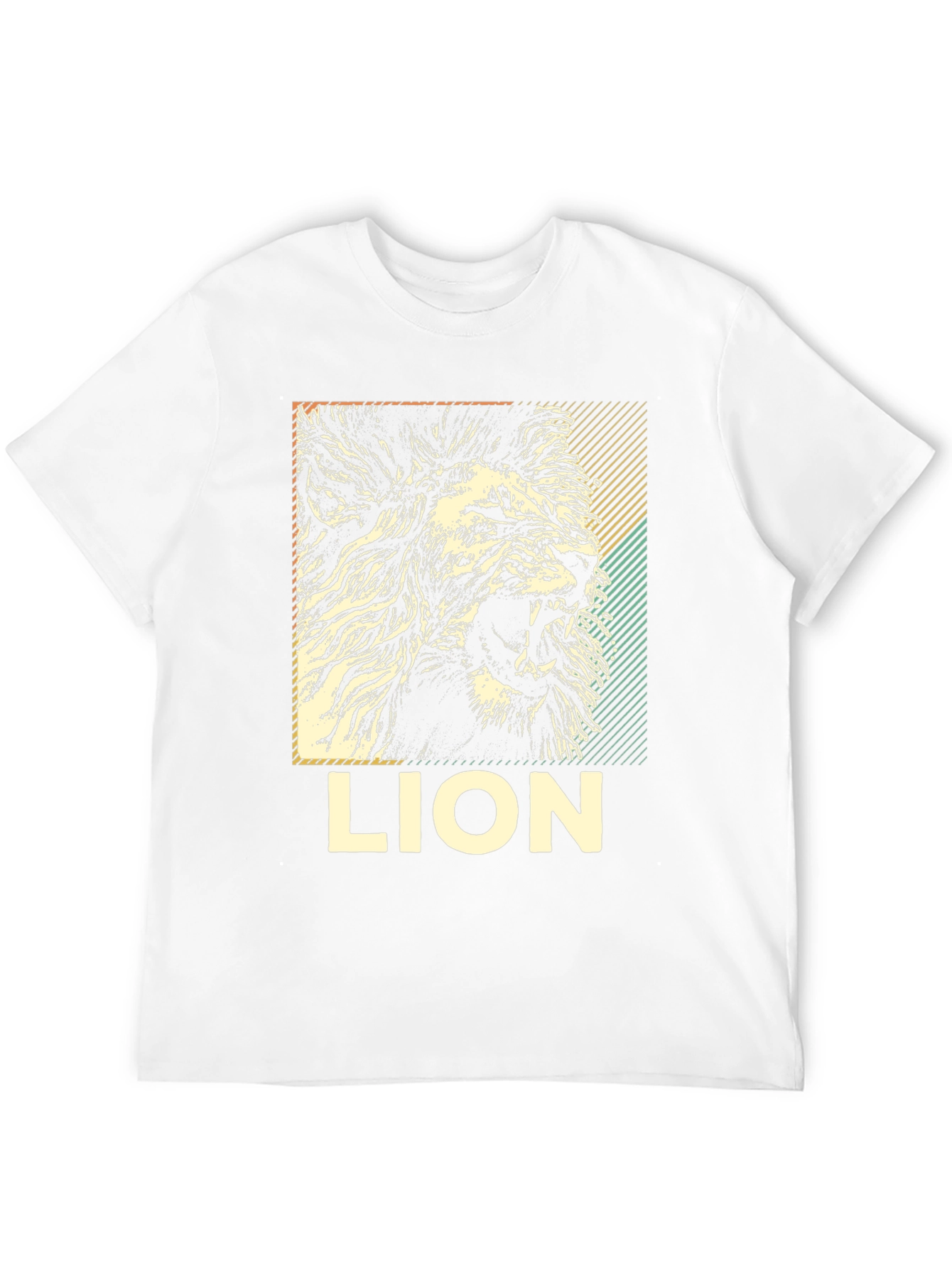Lion Graphic Print Black T-Shirt