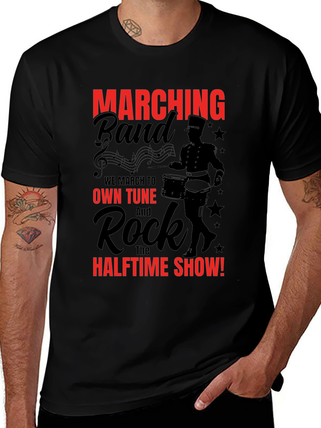 Marching Band T-Shirt - Own Tune & Rock Halftime