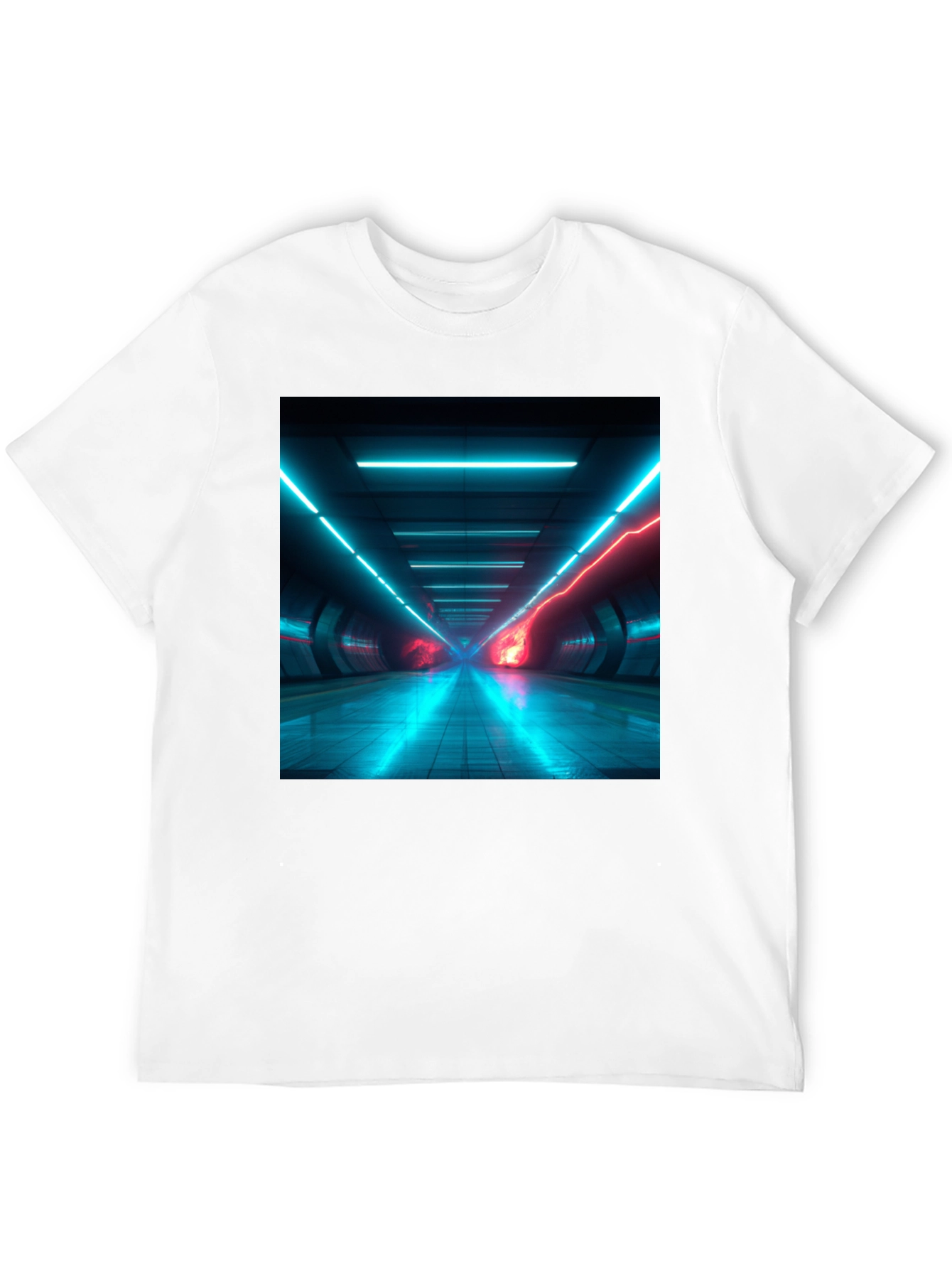 Cyberpunk Tunnel Vision T-Shirt - Black