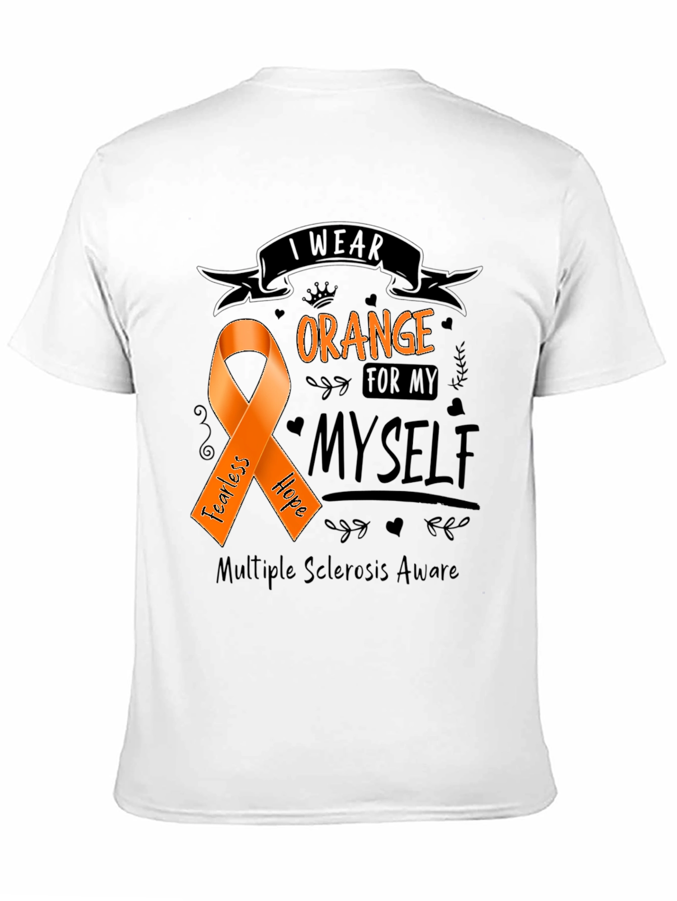 Orange Awareness Ribbon T-Shirt