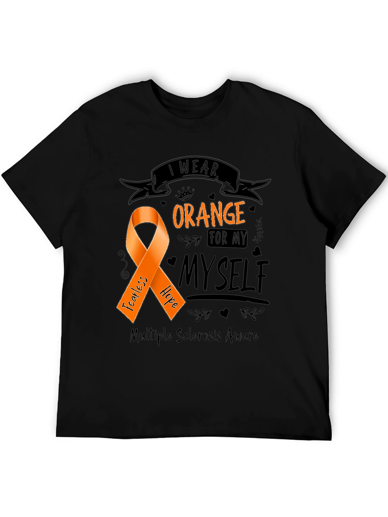 Orange Awareness Ribbon T-Shirt