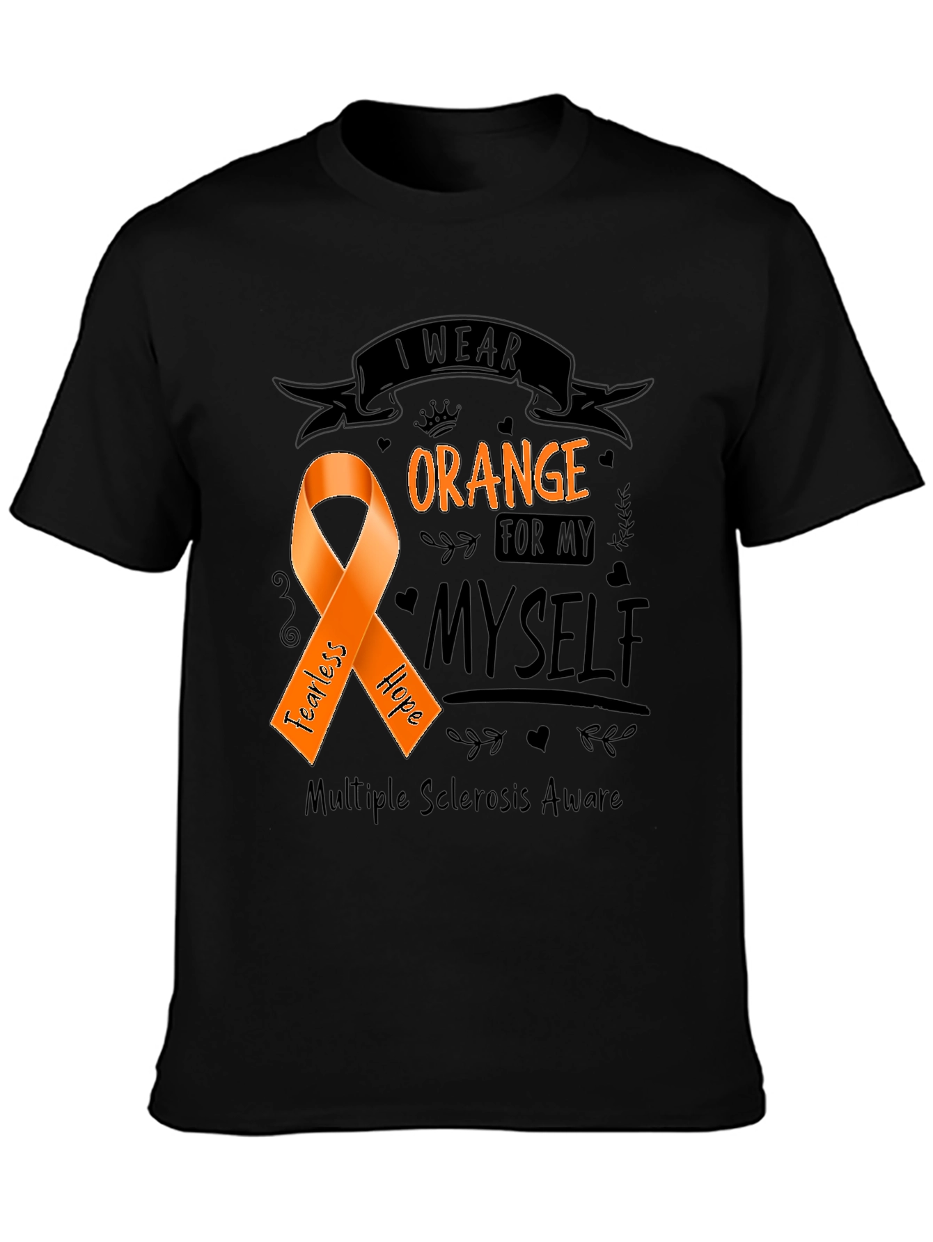 Orange Awareness Ribbon T-Shirt
