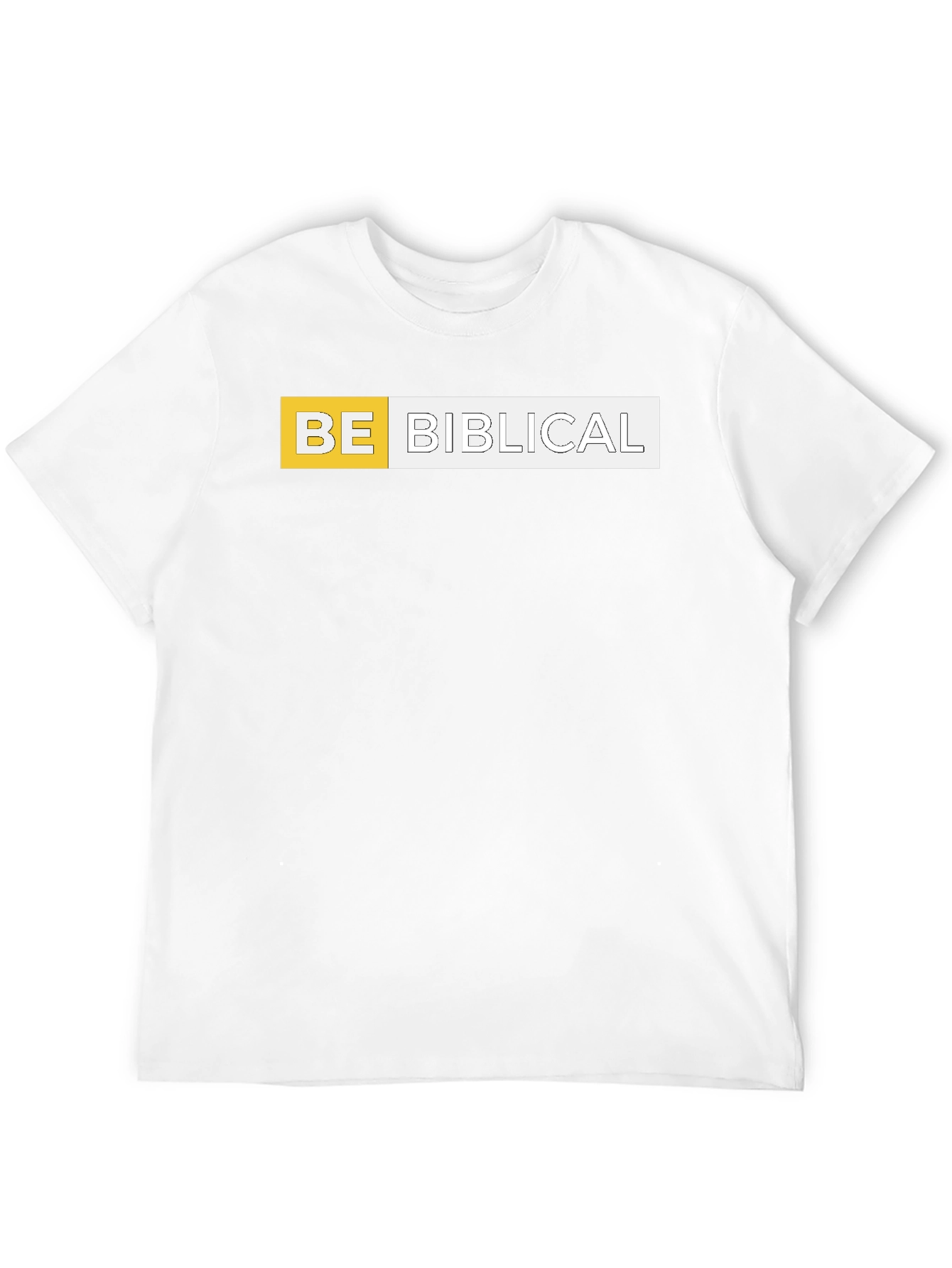 Be Biblical Black Cotton Graphic Tee