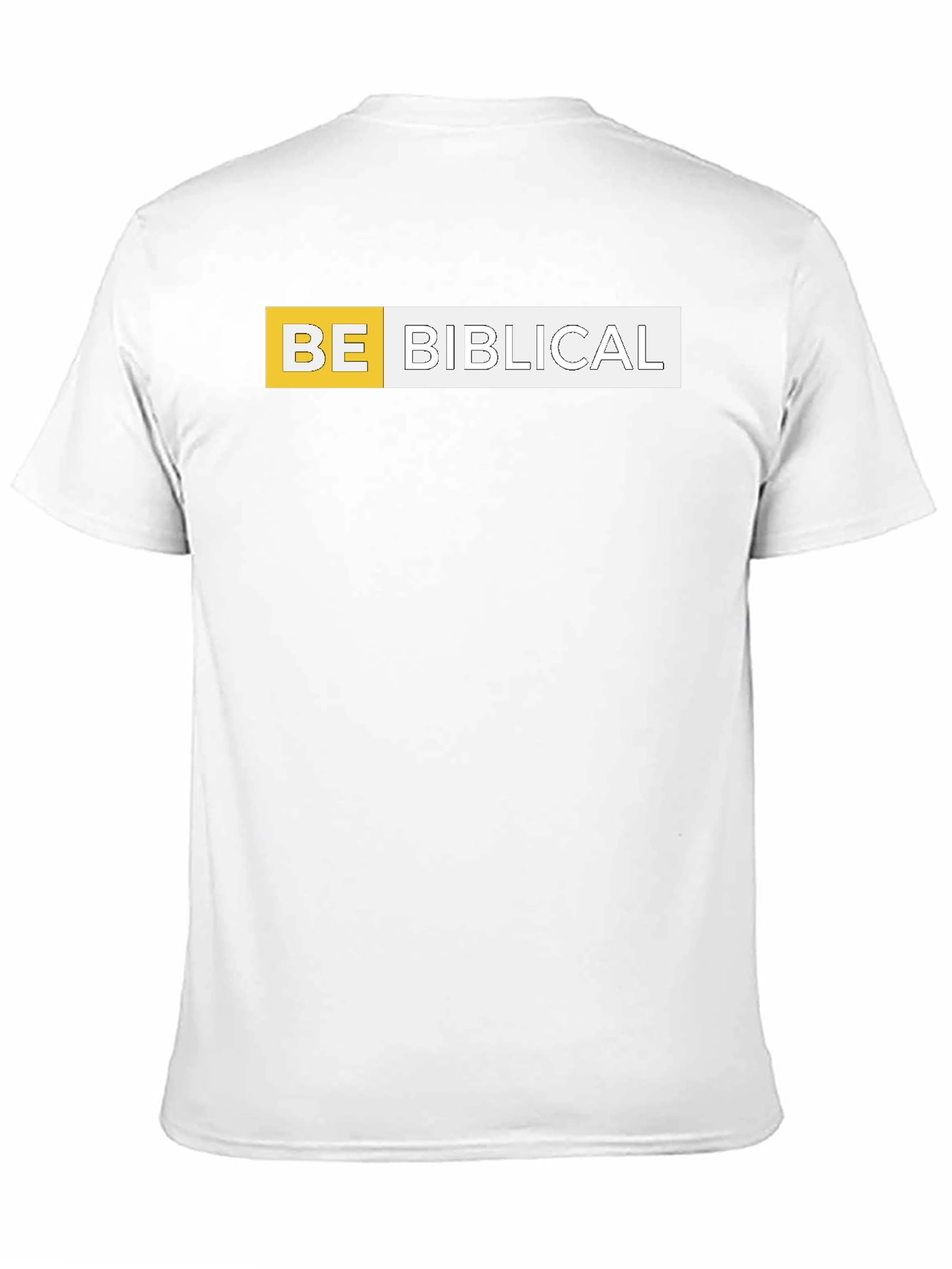 Be Biblical Black Cotton Graphic Tee