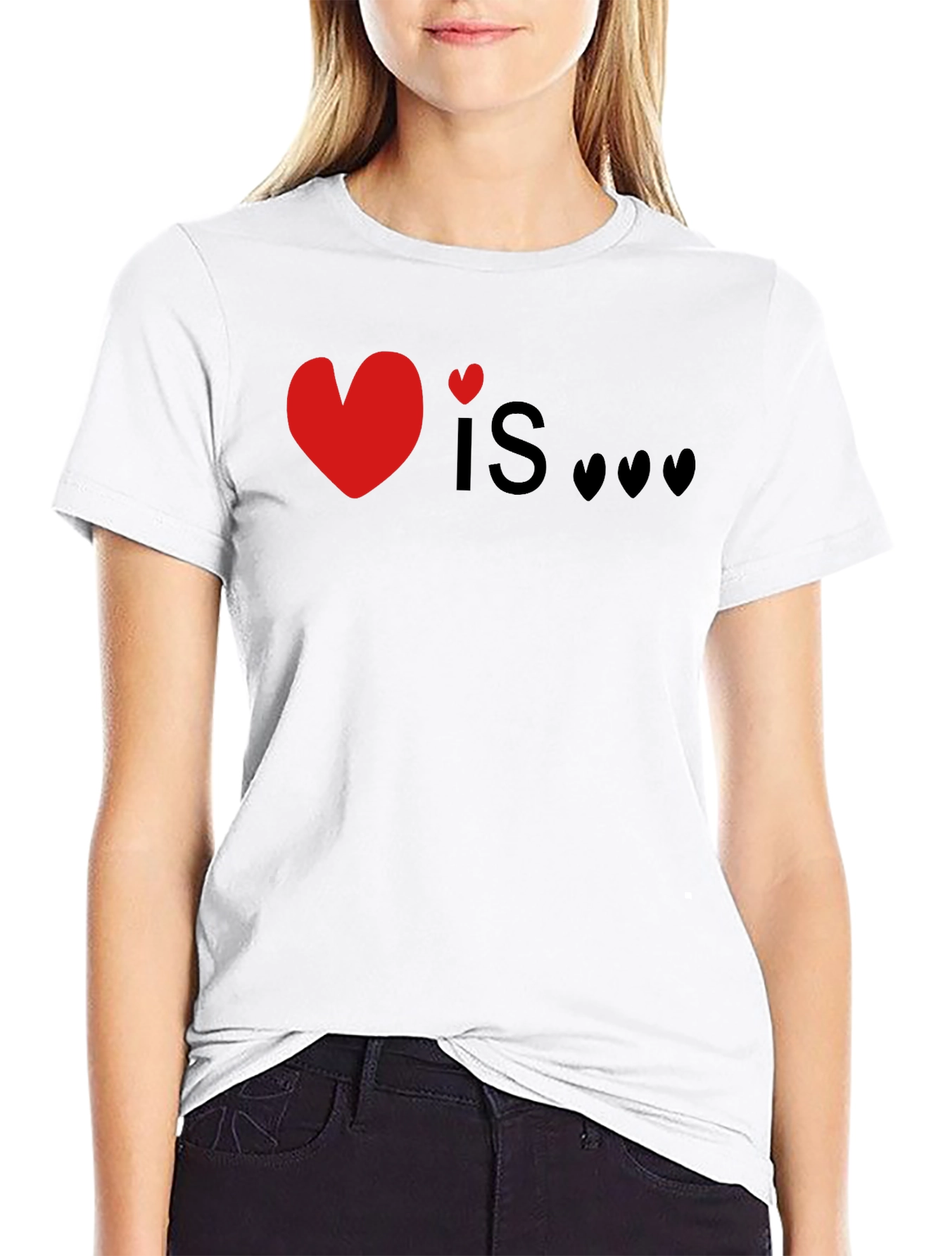Love Is T-Shirt Heart Graphic Tee