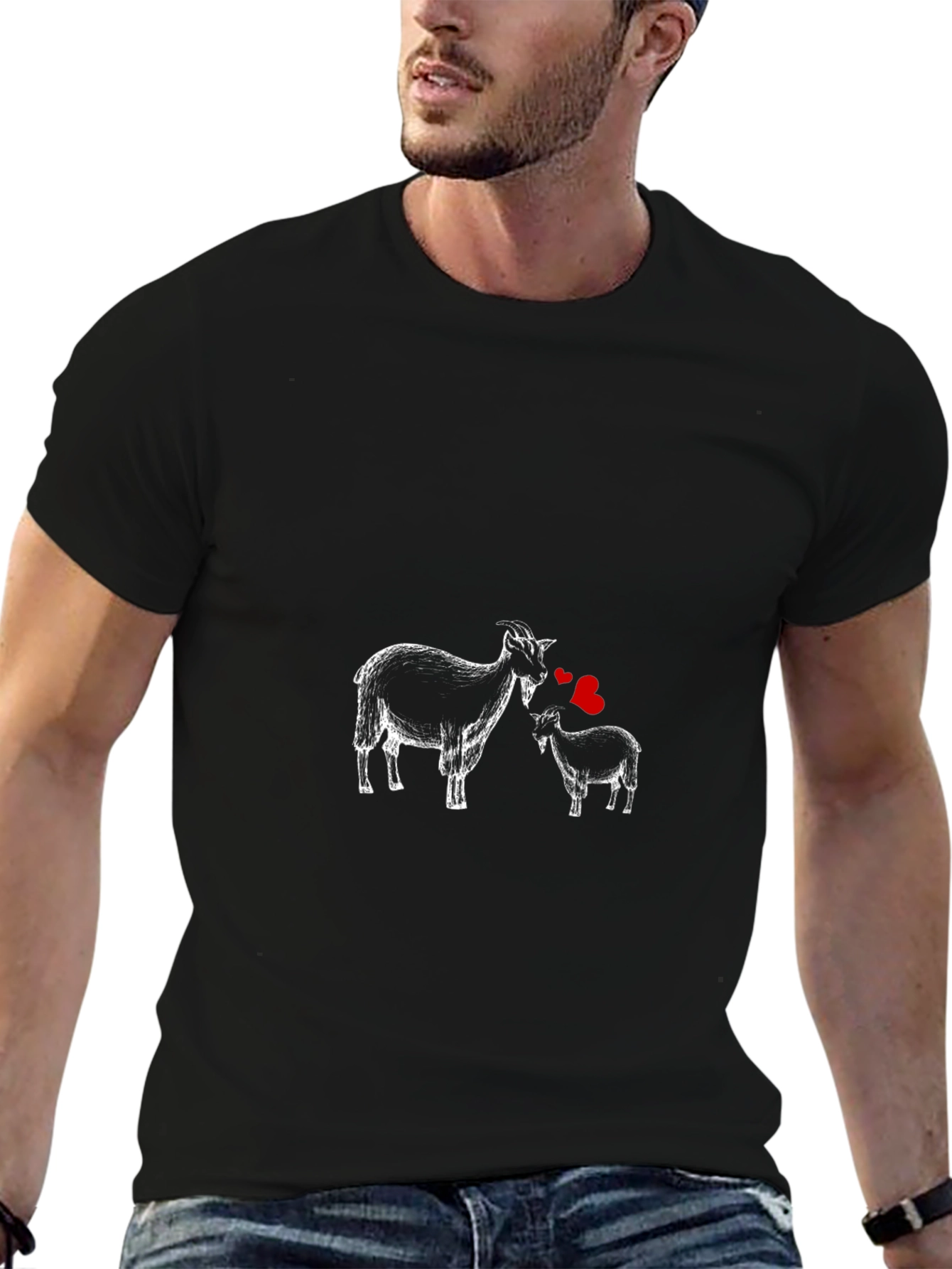 Black Goat Love T-Shirt