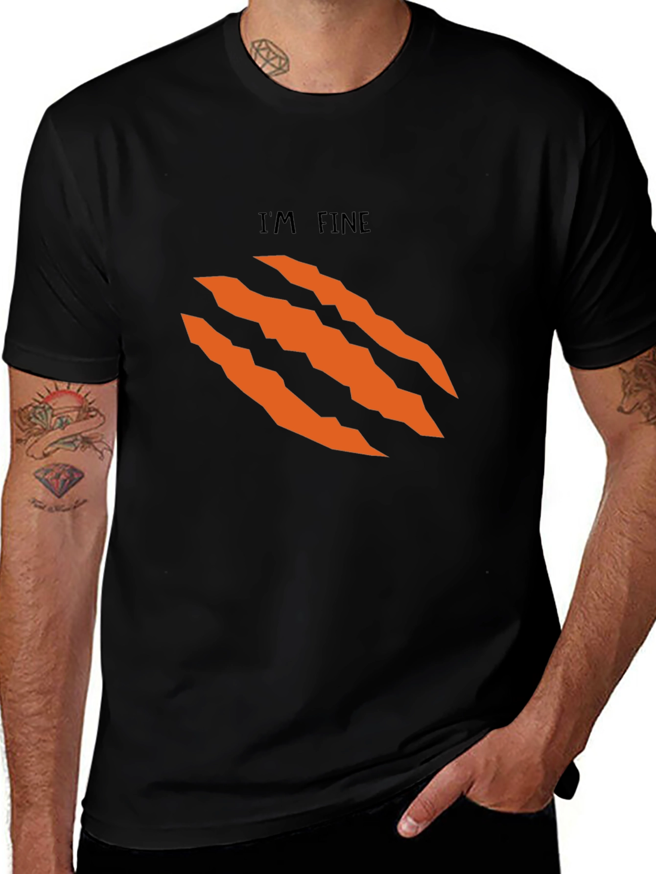Im Fine Graphic Black T-Shirt