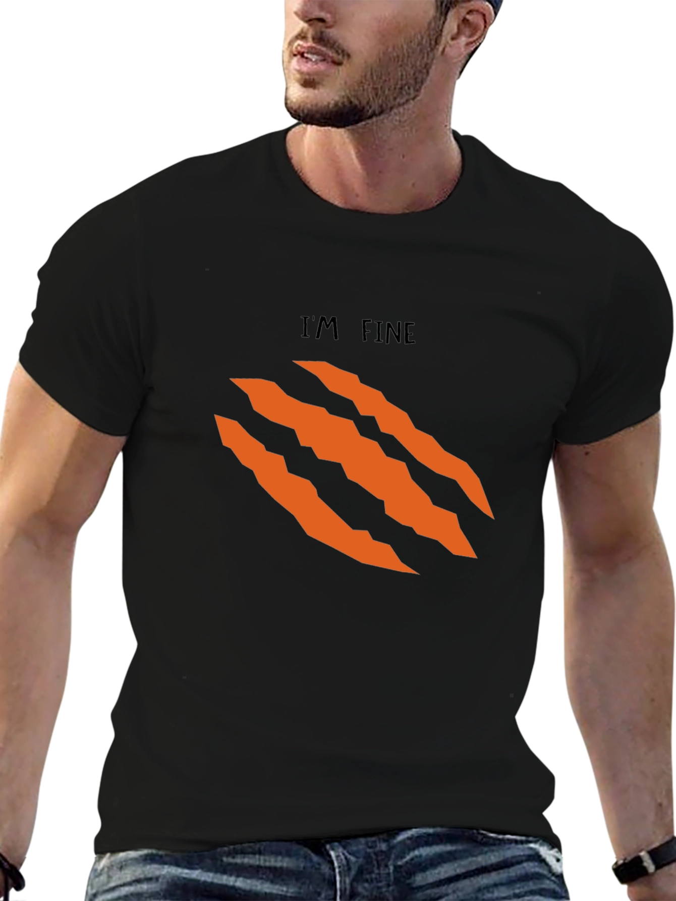 Im Fine Graphic Black T-Shirt