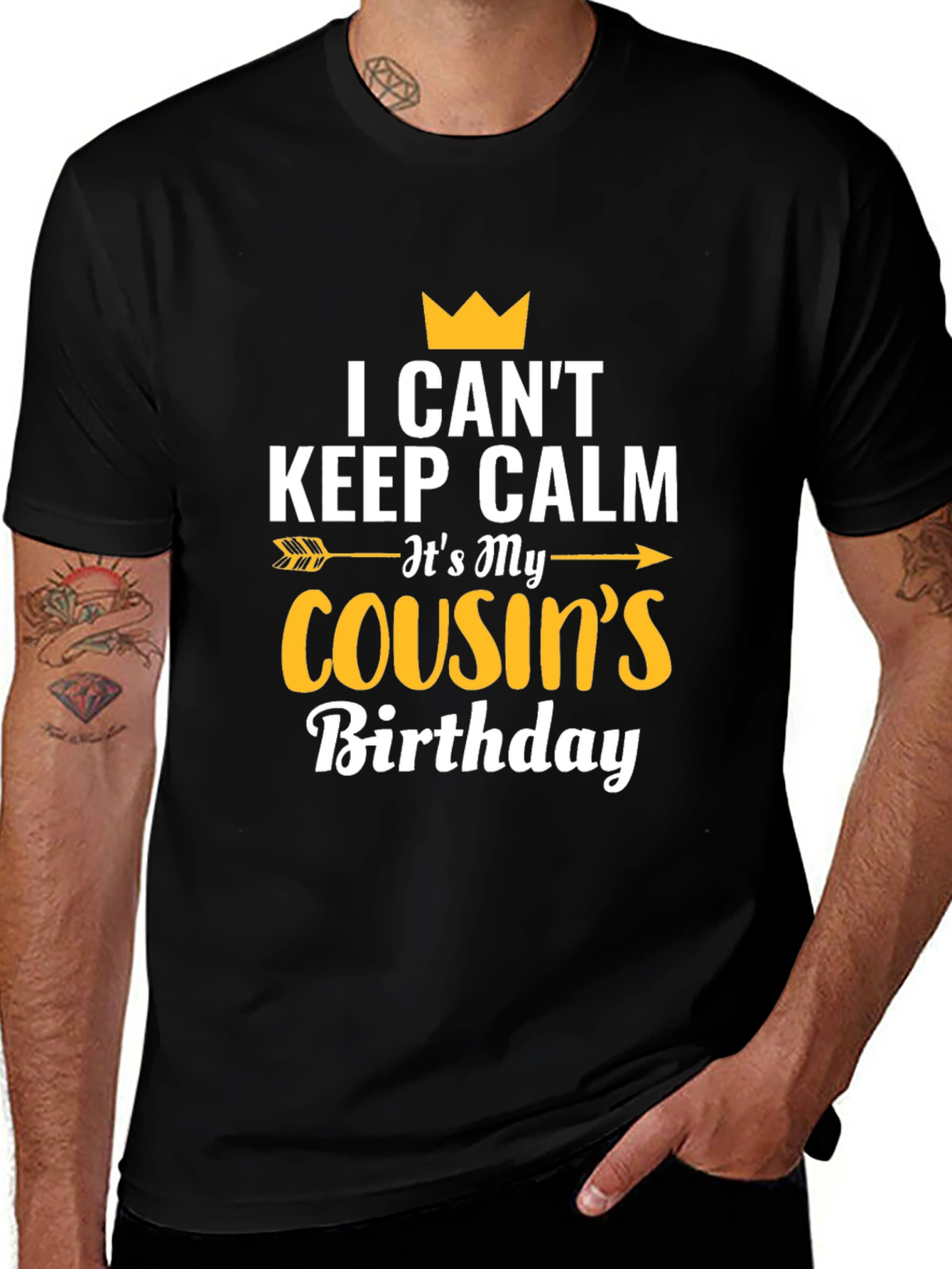 Cousin Birthday T-Shirt - I Cant Keep Calm