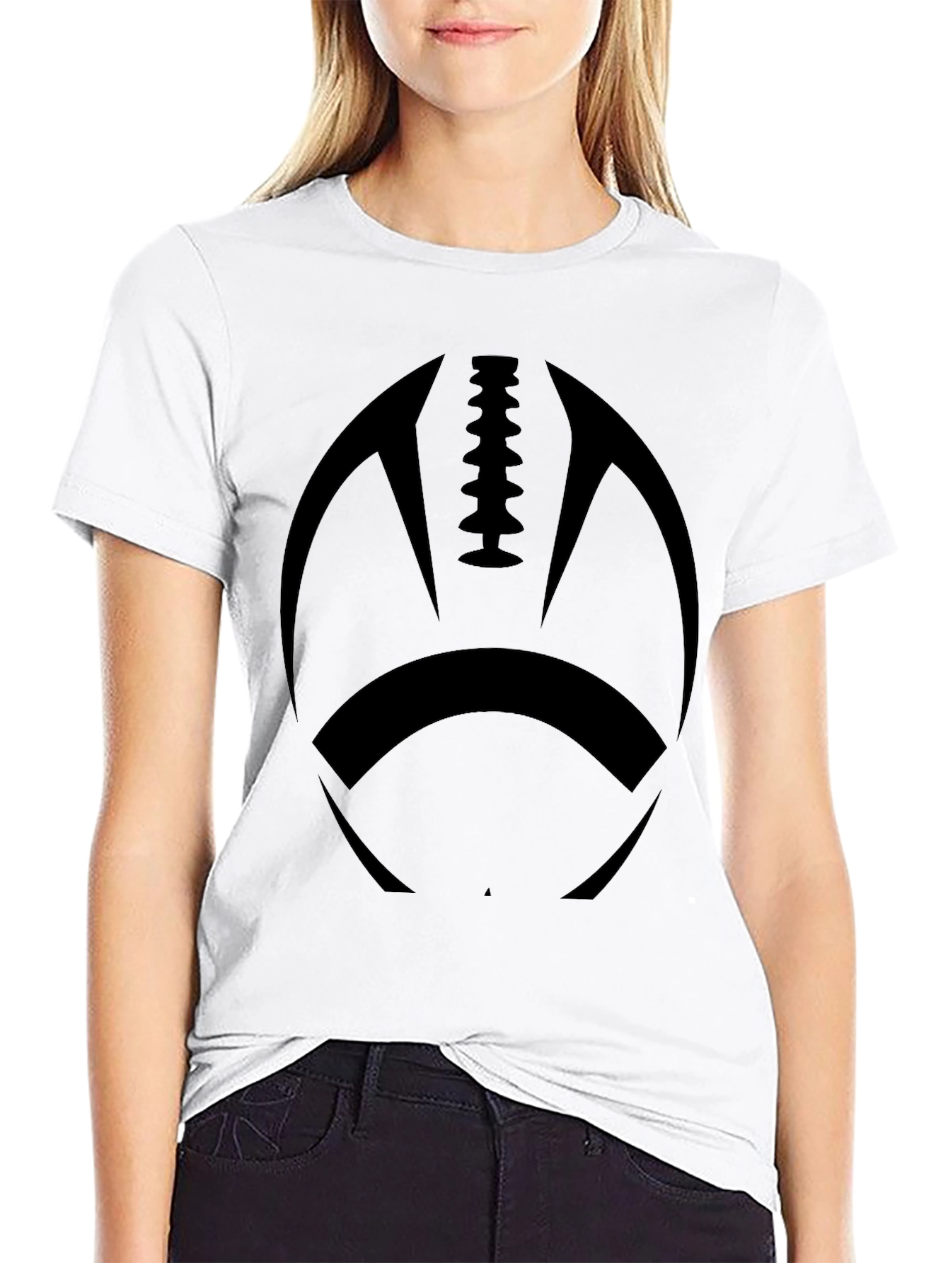 Football Graphic Black Tee