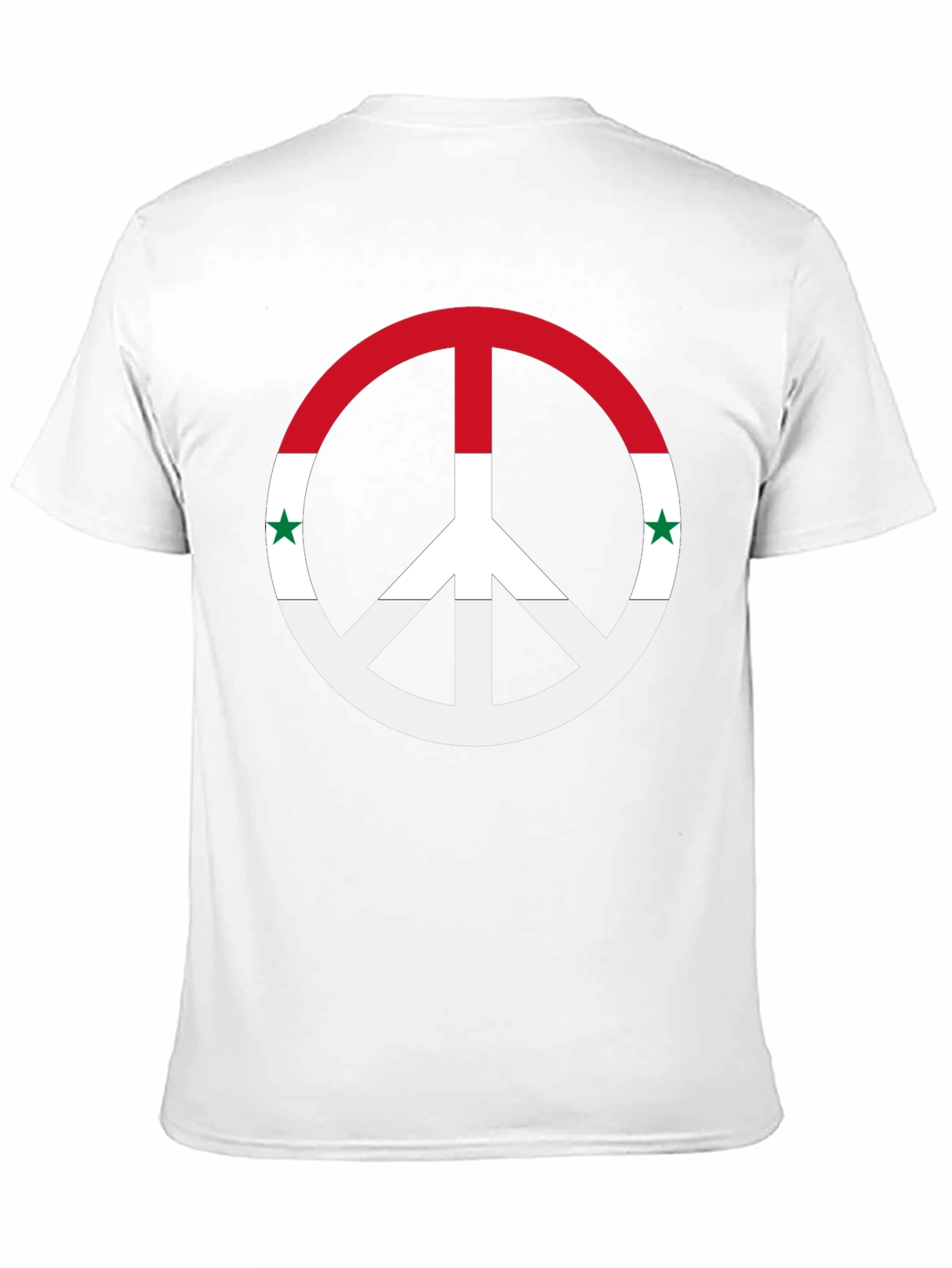 Syria Peace Symbol Black T-Shirt