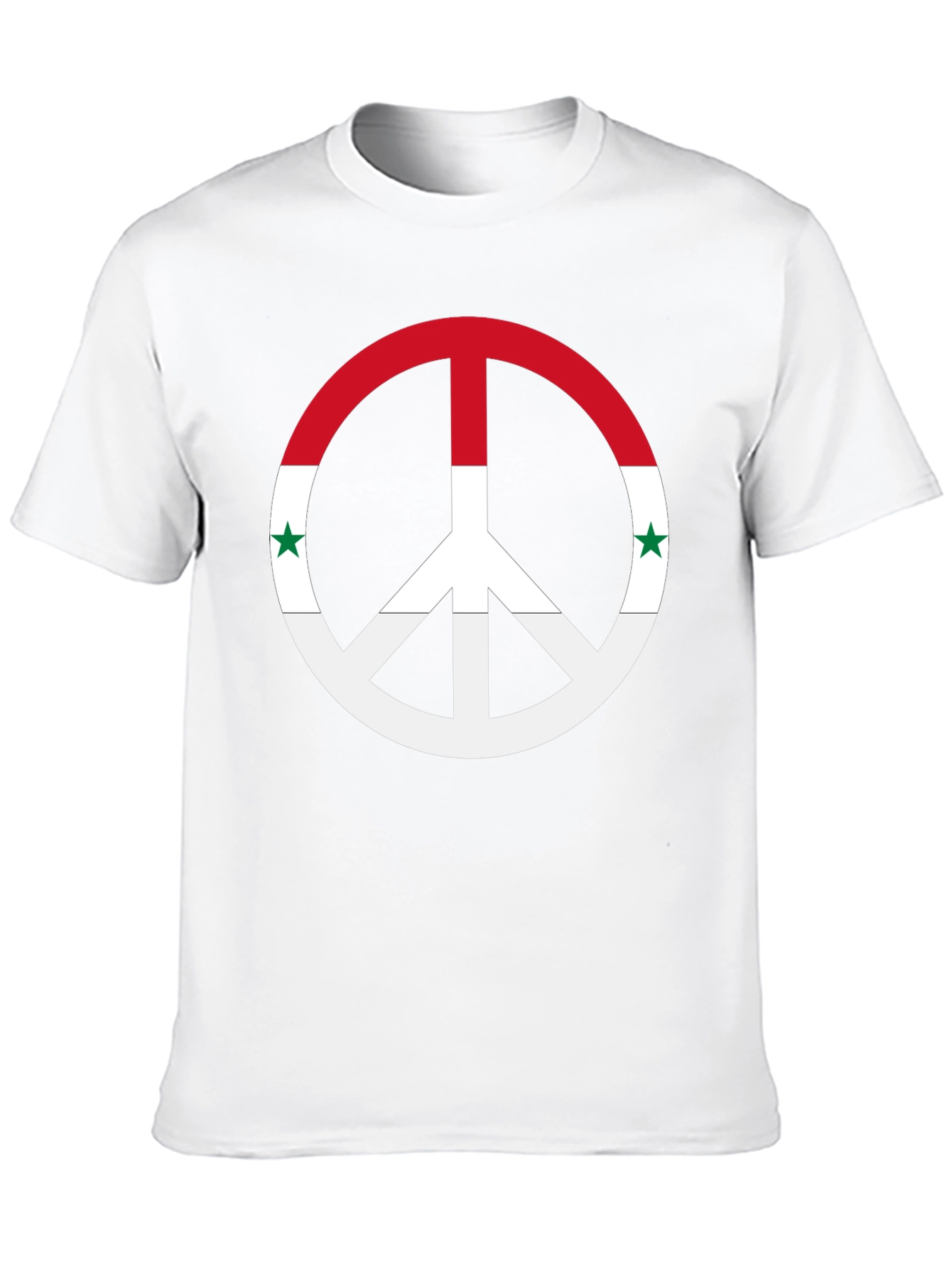 Syria Peace Symbol Black T-Shirt