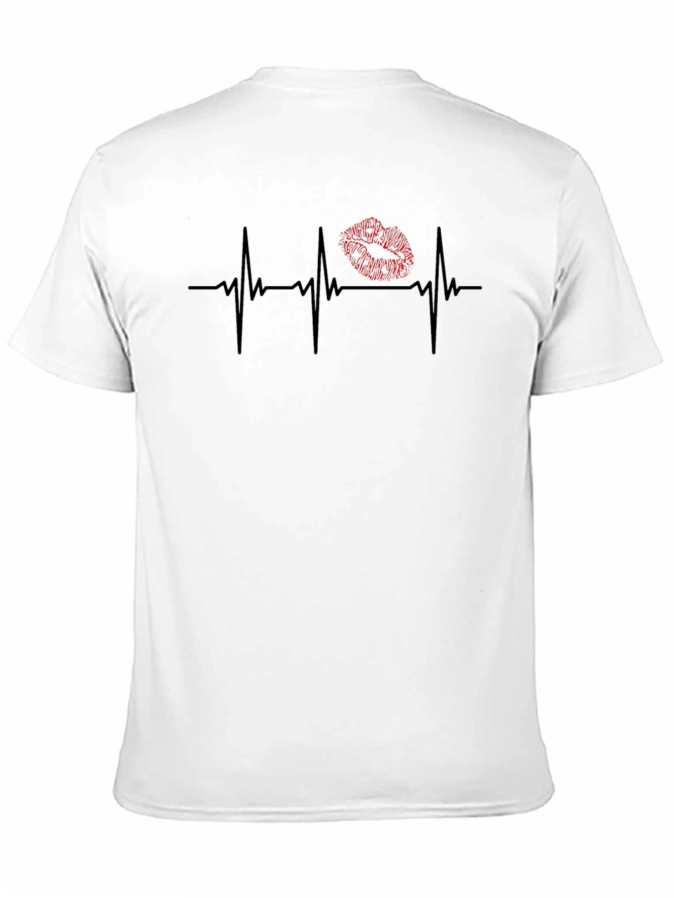 Heartbeat Lips T-Shirt - Love Pulse Tee