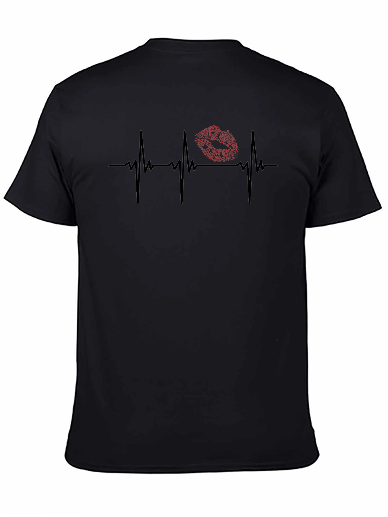 Heartbeat Lips T-Shirt - Love Pulse Tee