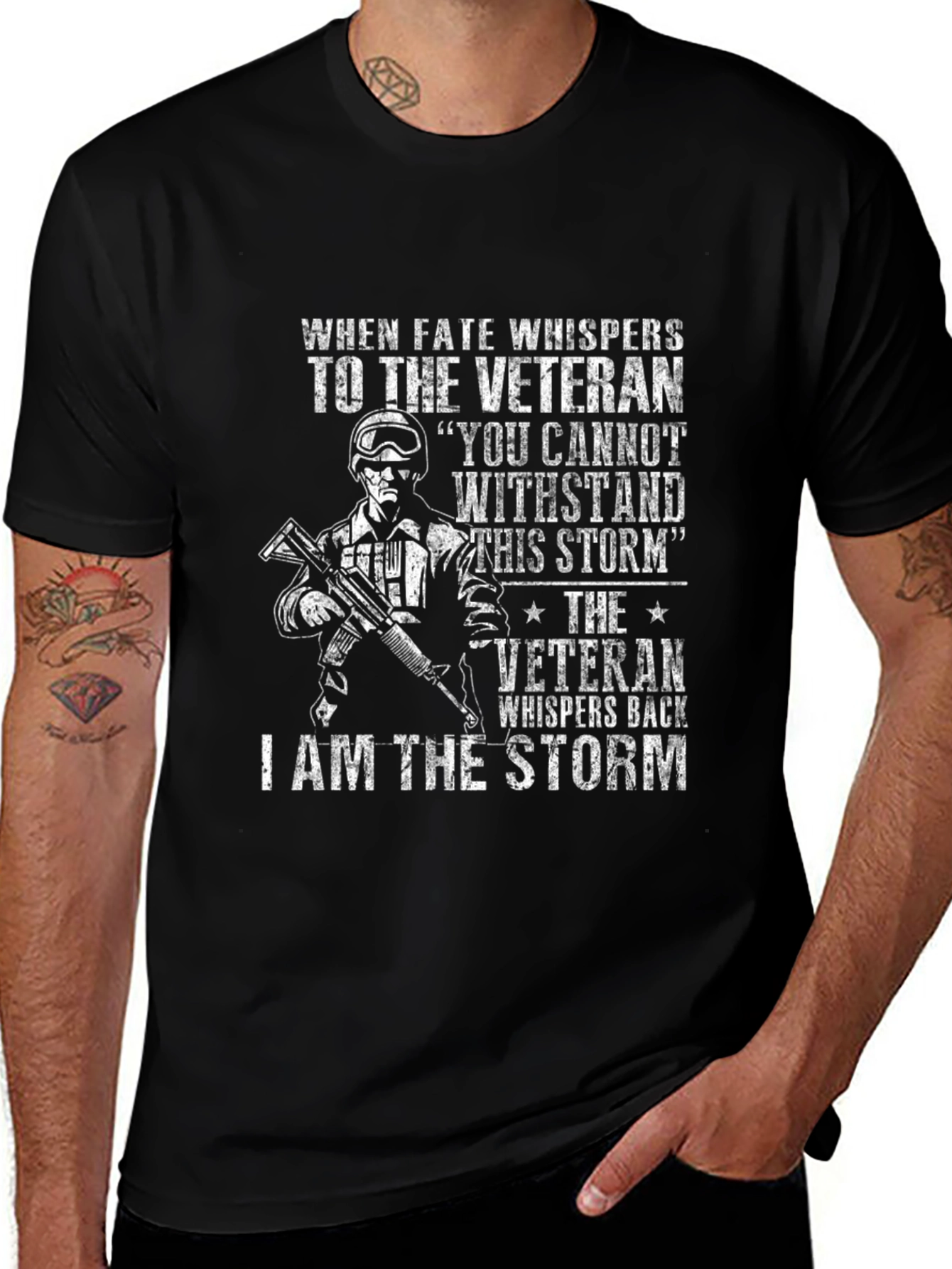 Veteran I am the Storm Graphic T-Shirt