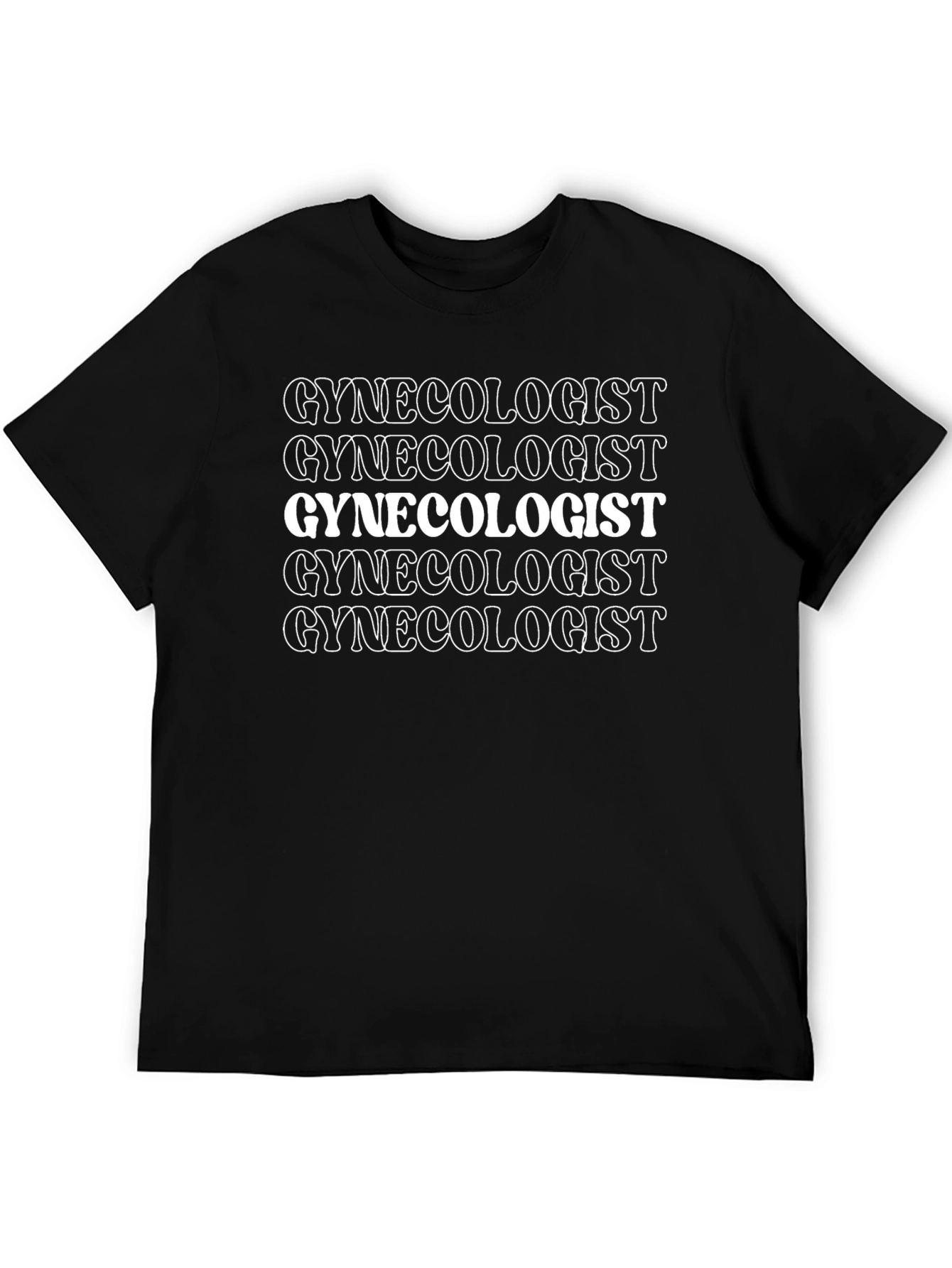 Gynecologist Graphic Tee - Black Cotton T-Shirt