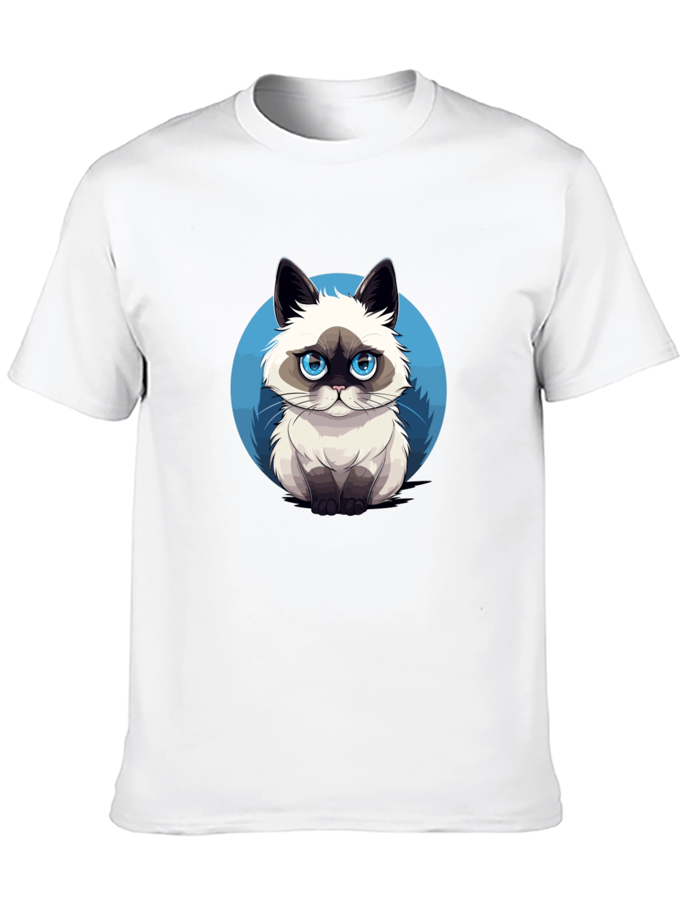 Grumpy Cat Graphic Tee - Black Cotton T-Shirt