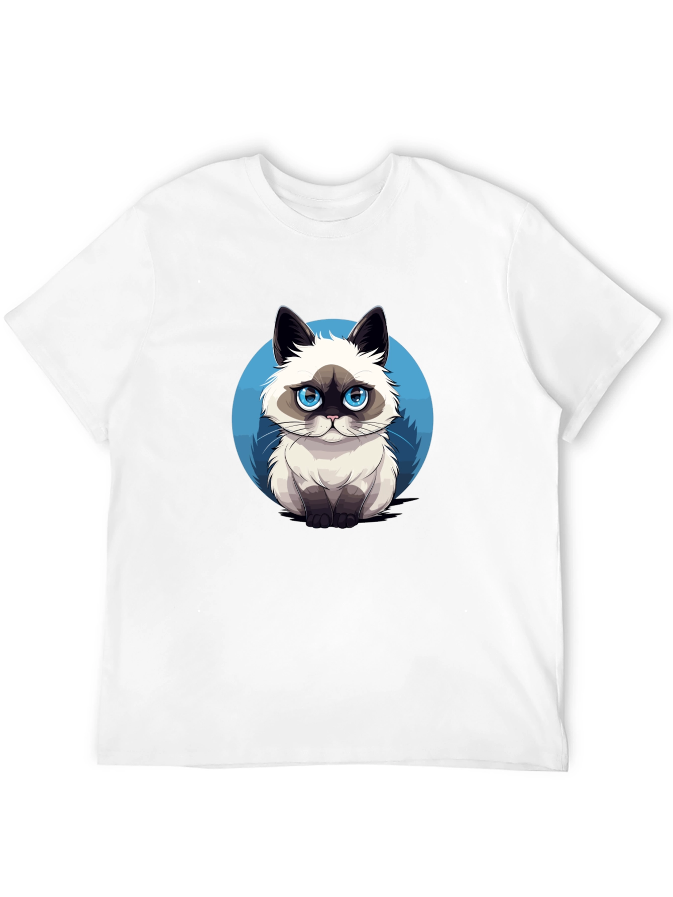 Grumpy Cat Graphic Tee - Black Cotton T-Shirt