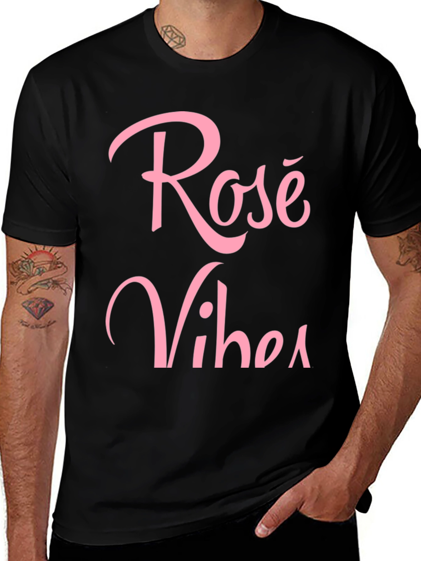 Rosé Vibes Graphic T-Shirt - Stylish Casual Wear
