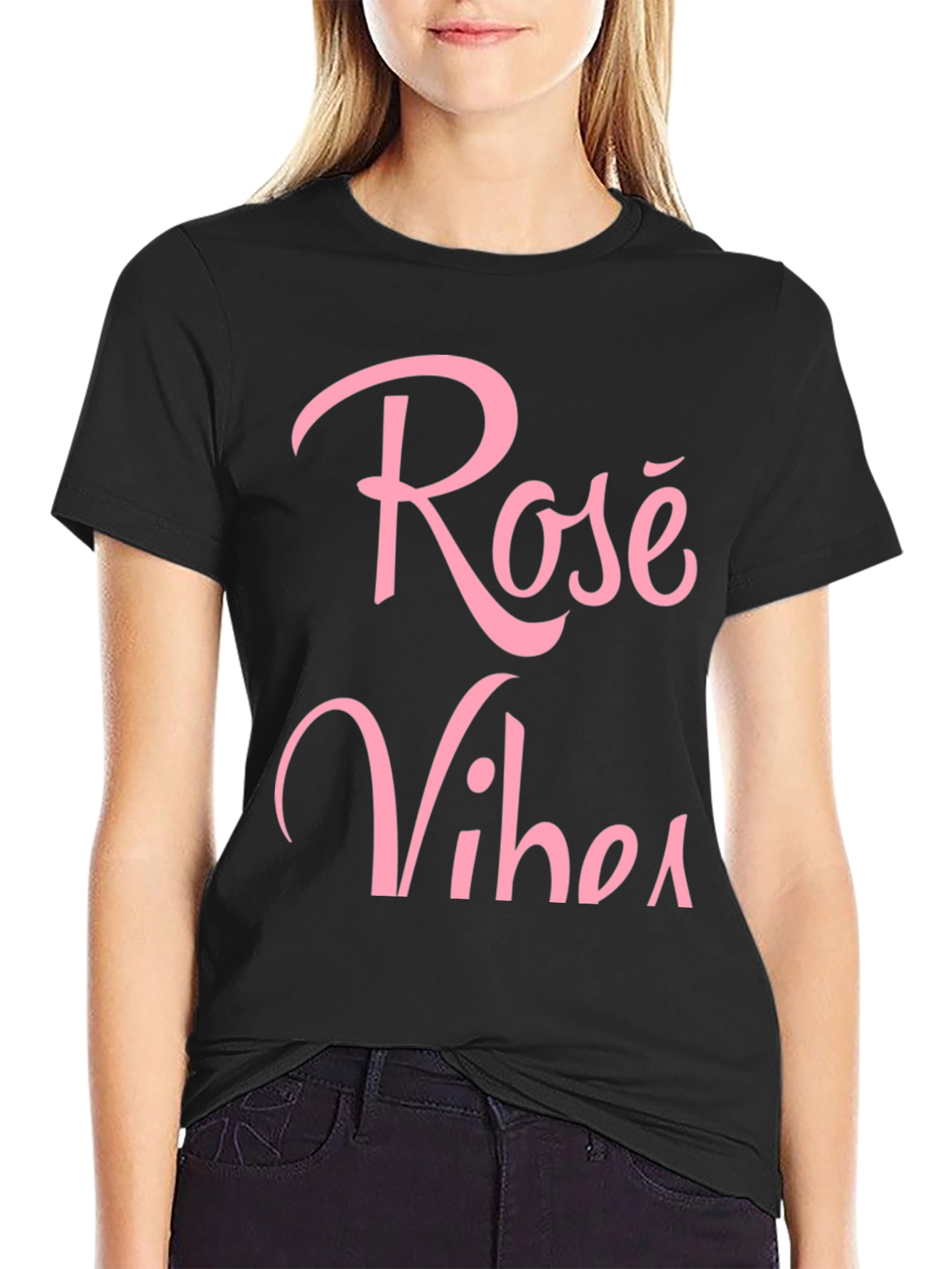Rosé Vibes Graphic T-Shirt - Stylish Casual Wear