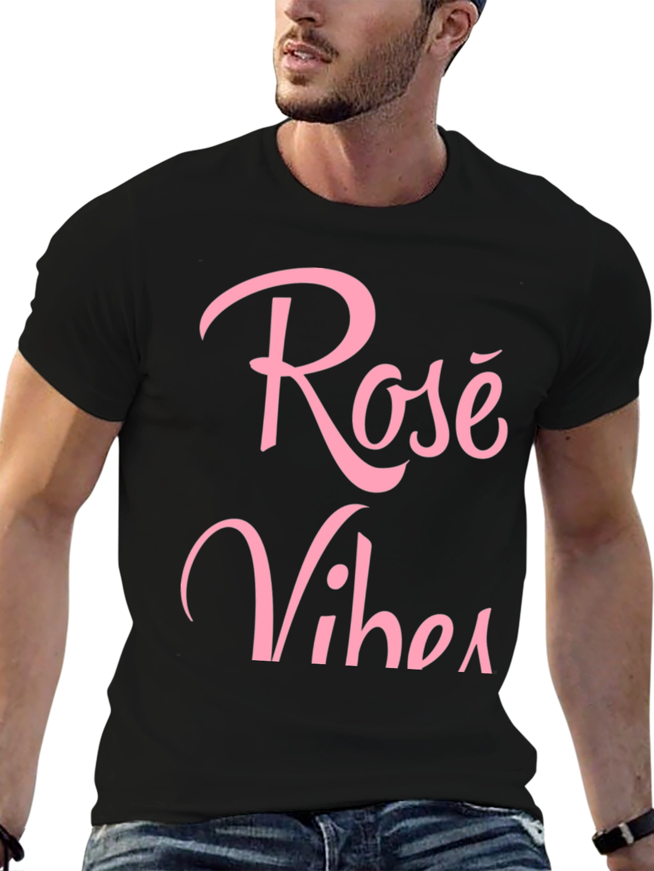 Rosé Vibes Graphic T-Shirt - Stylish Casual Wear