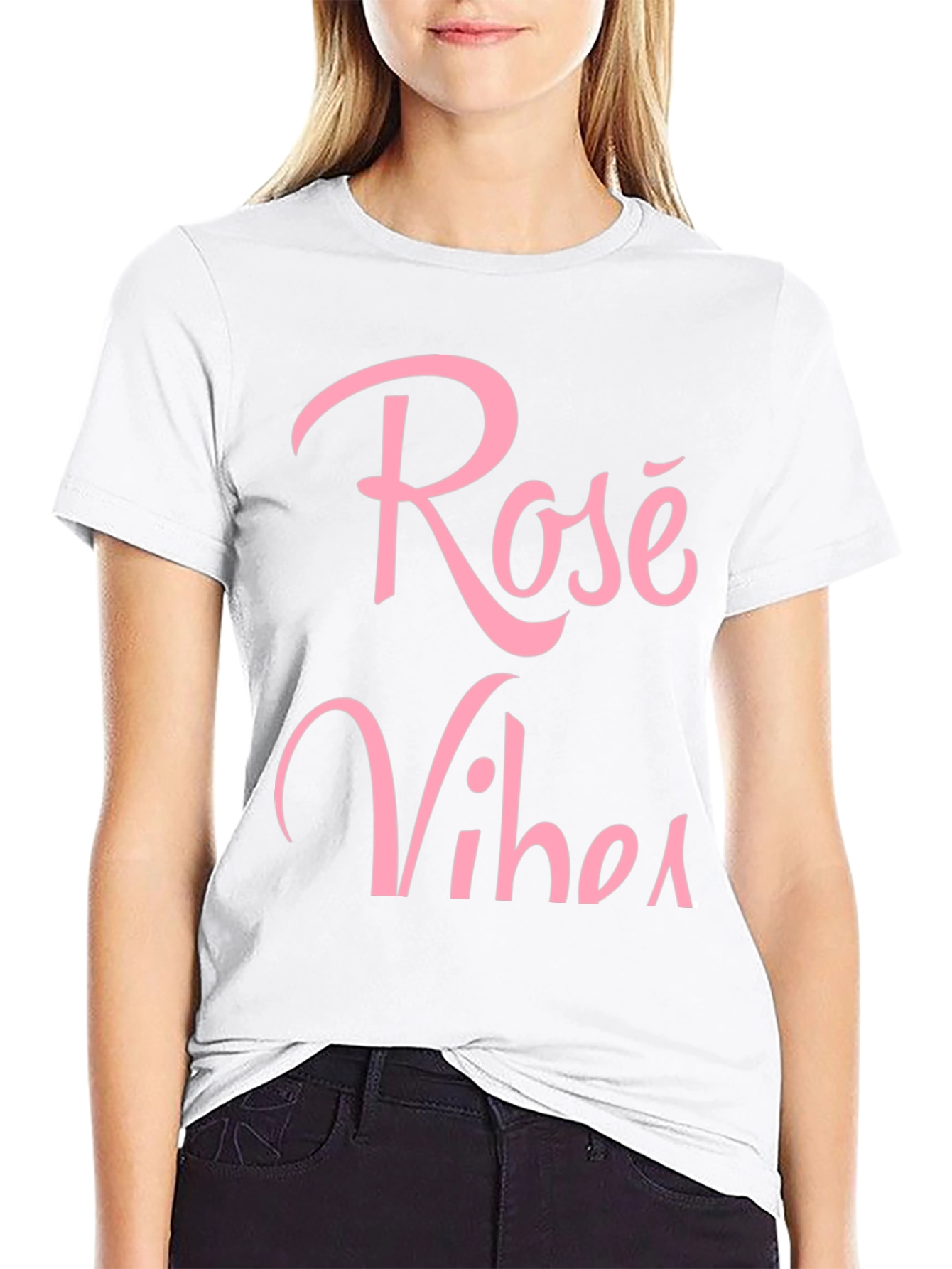 Rosé Vibes Graphic T-Shirt - Stylish Casual Wear