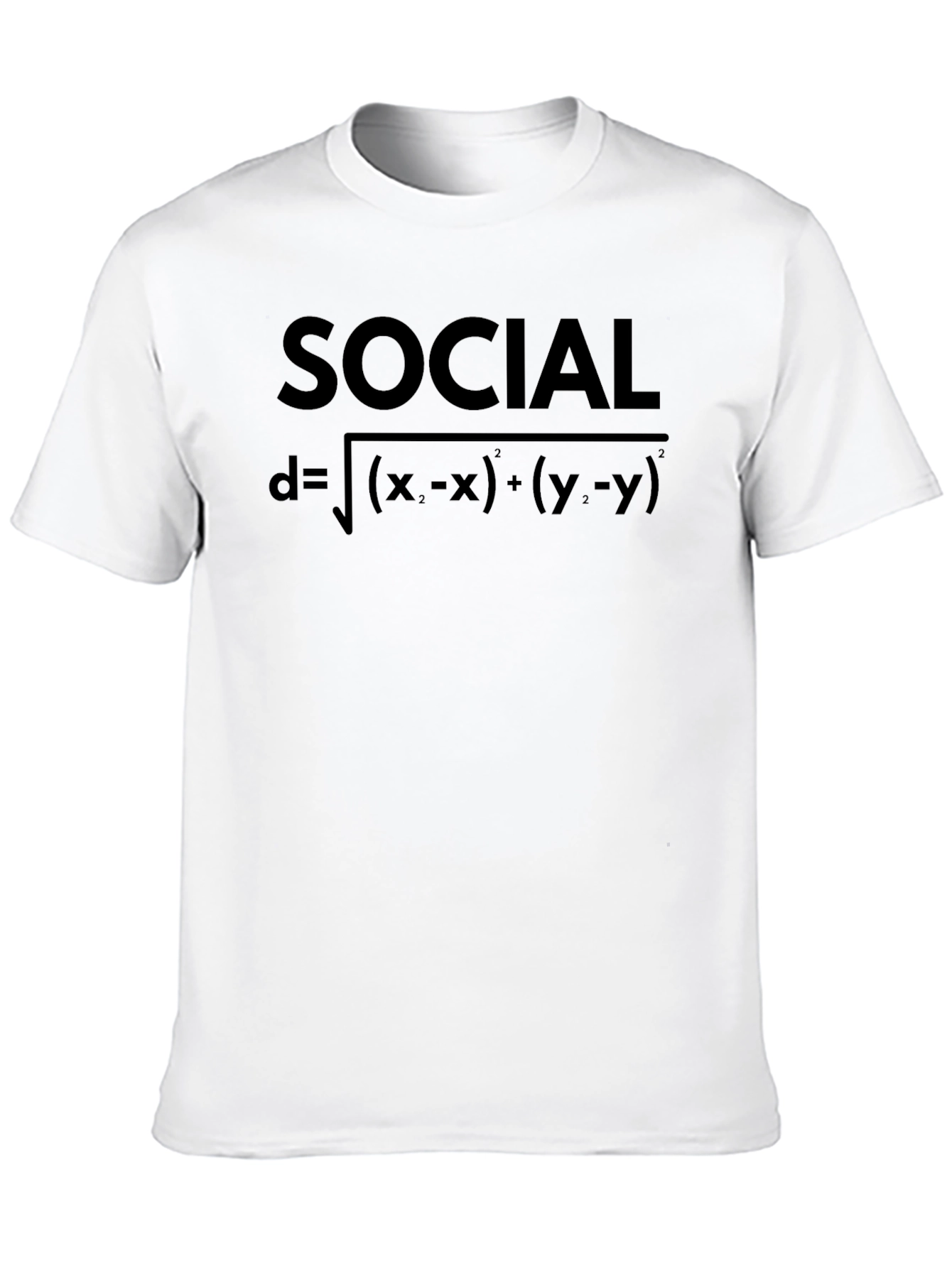 Social Distance Formula Graphic T-Shirt