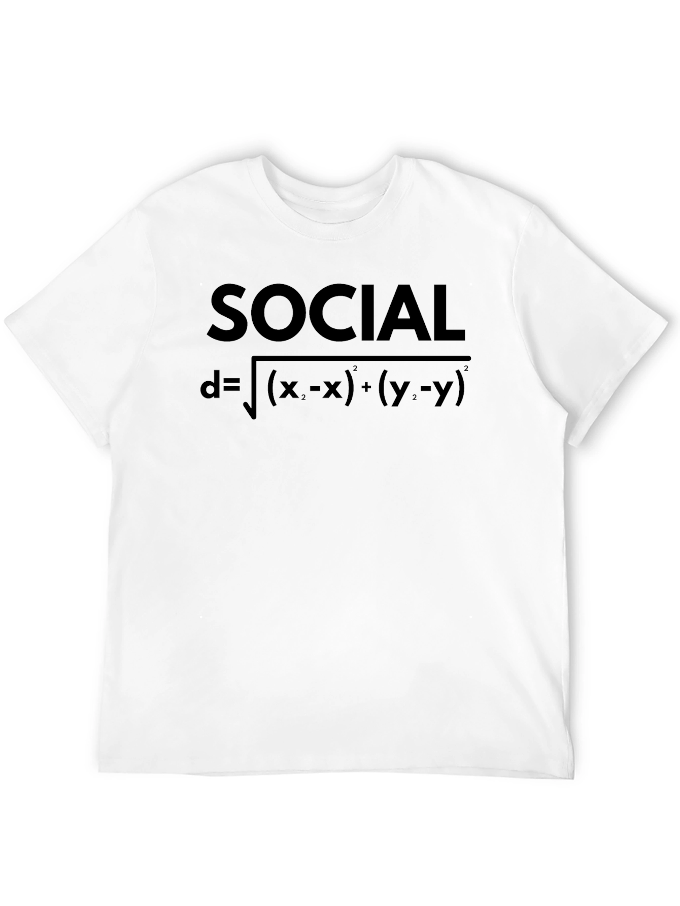 Social Distance Formula Graphic T-Shirt