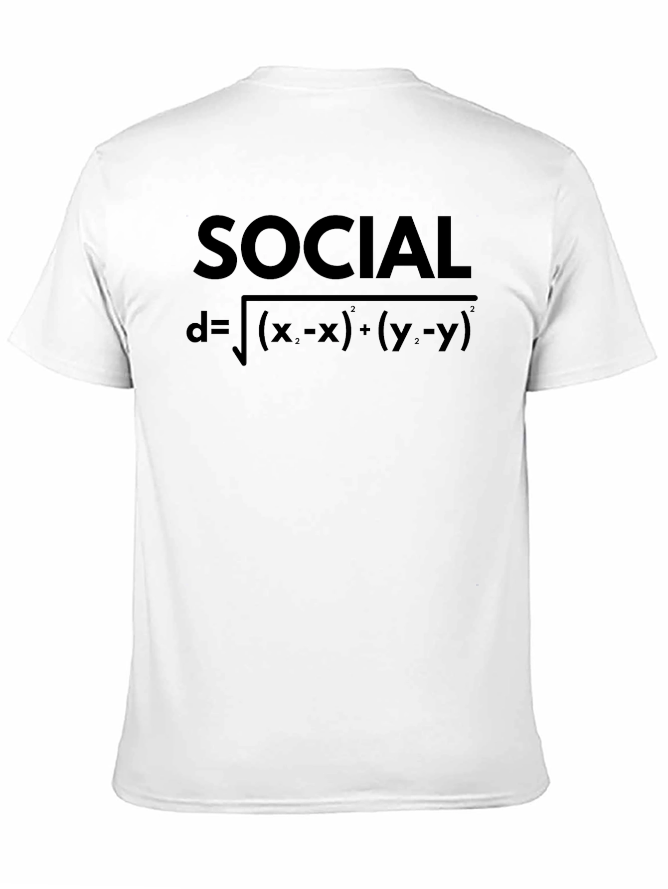 Social Distance Formula Graphic T-Shirt