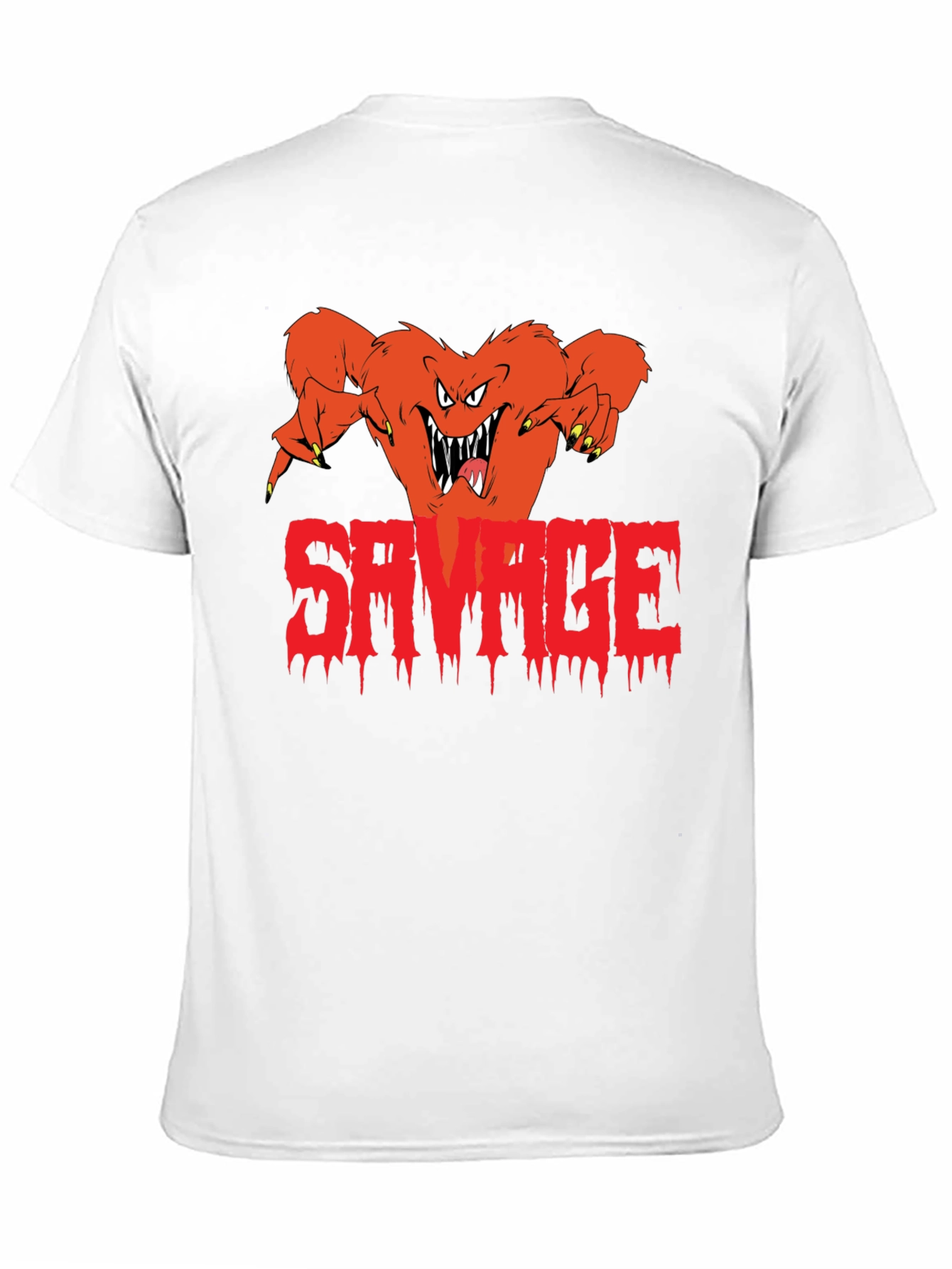 Savage Monster Graphic Black T-Shirt