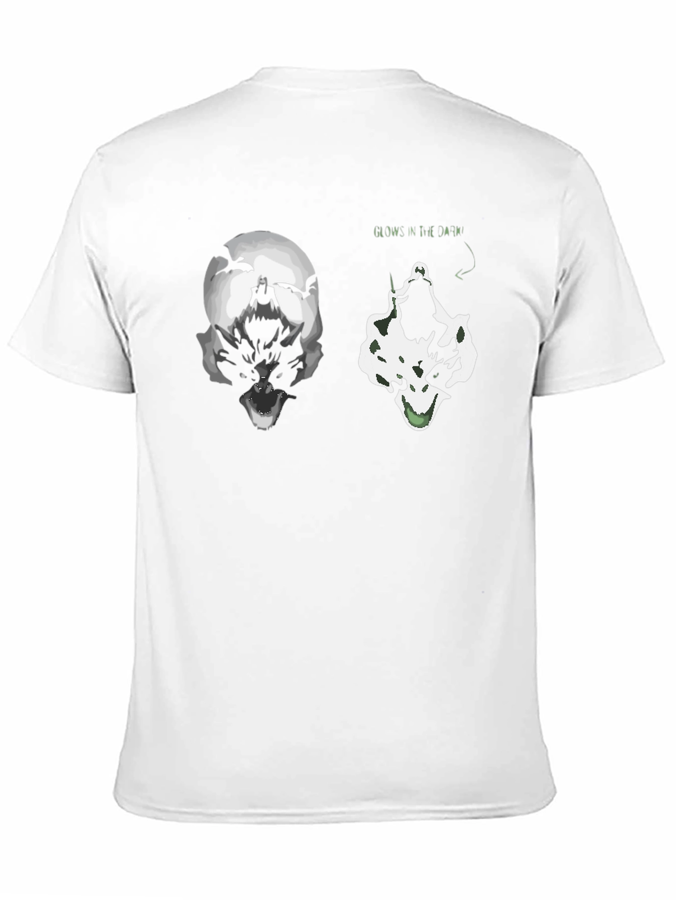 Glow in the Dark Wolf Graphic T-Shirt