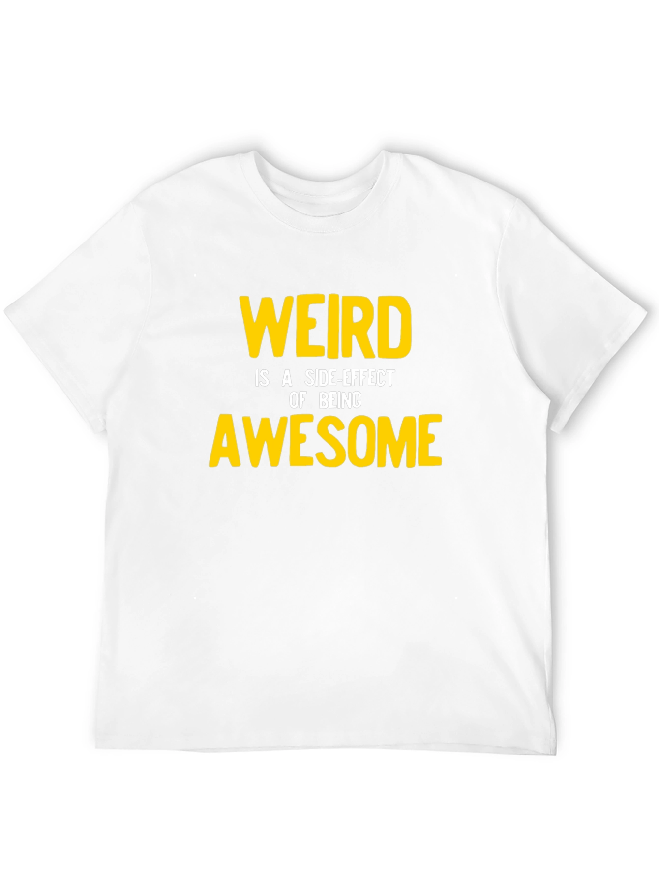 Weird Awesome Graphic Tee - Black Casual Shirt
