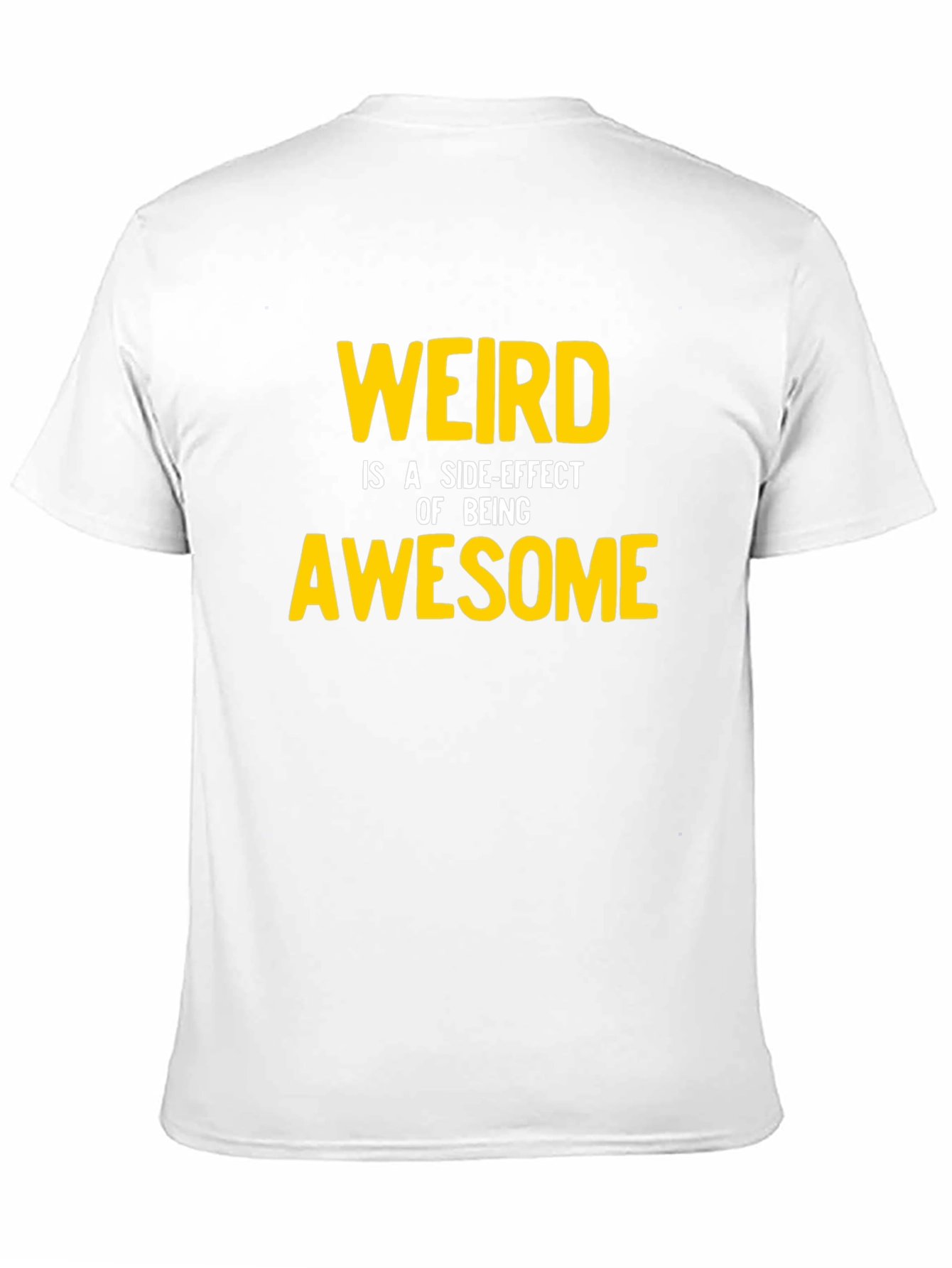 Weird Awesome Graphic Tee - Black Casual Shirt