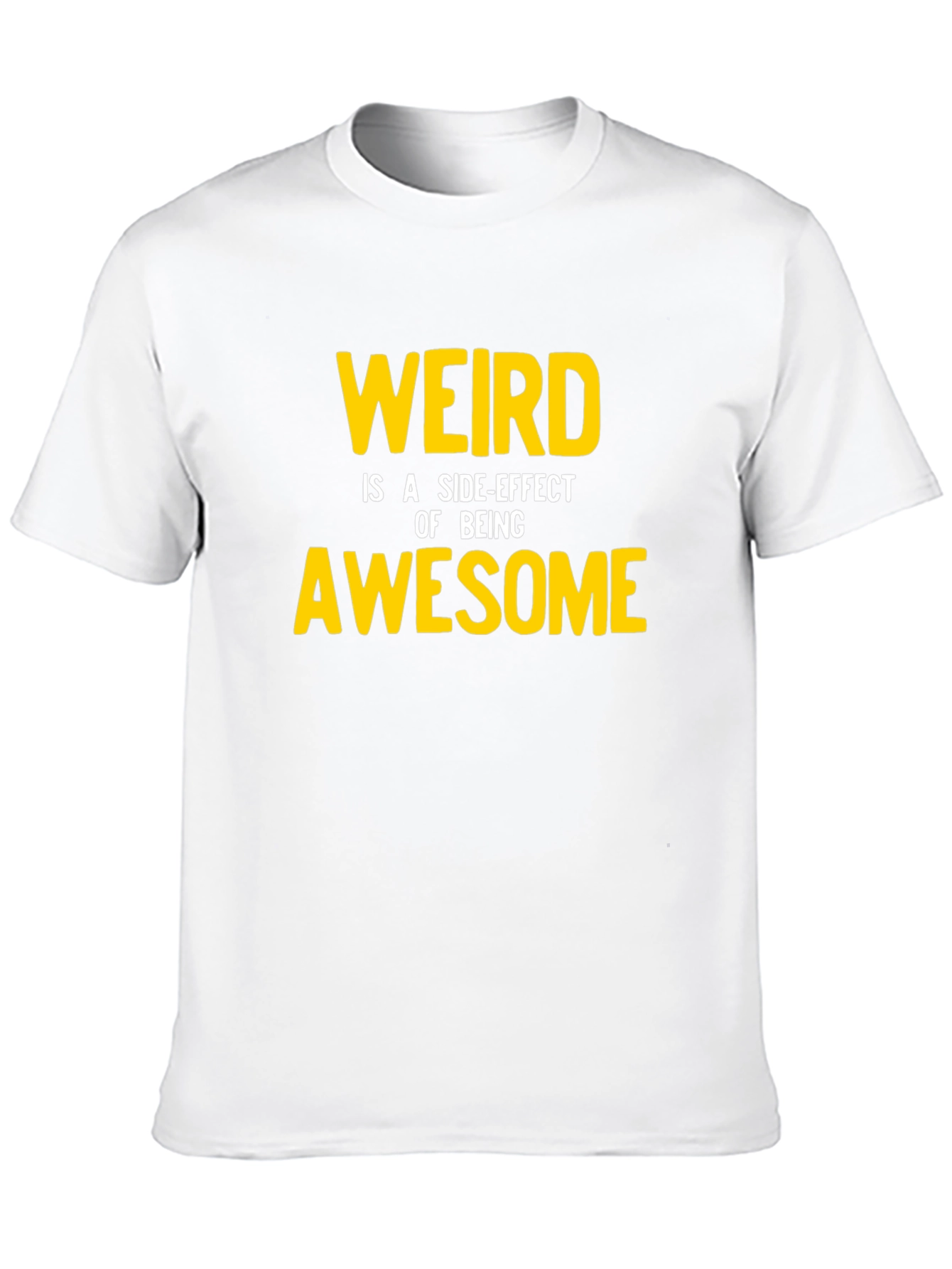 Weird Awesome Graphic Tee - Black Casual Shirt